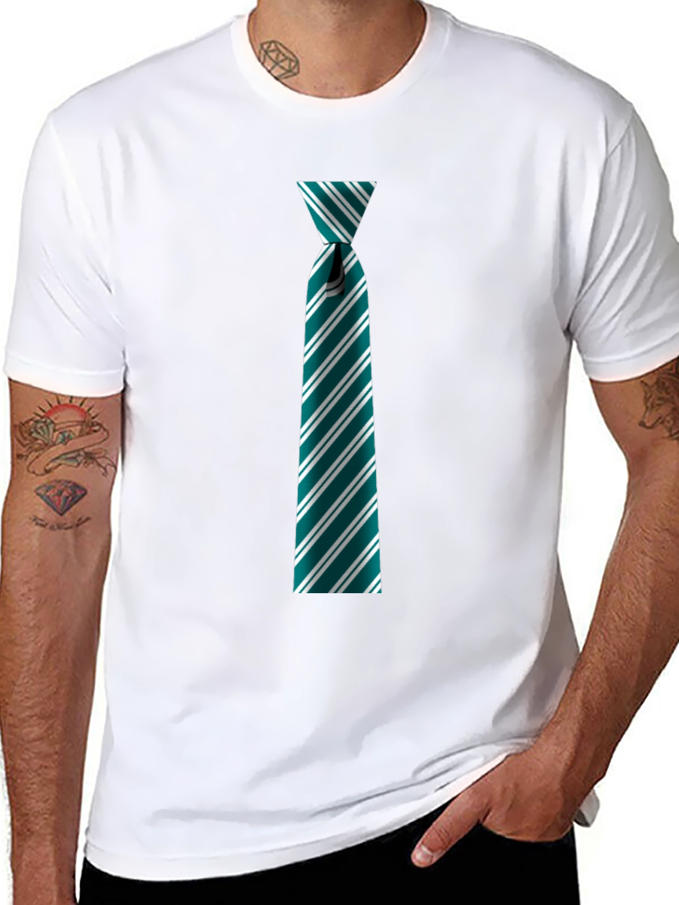 Slytherin Tie Graphic Tee - Wizarding World Fashion