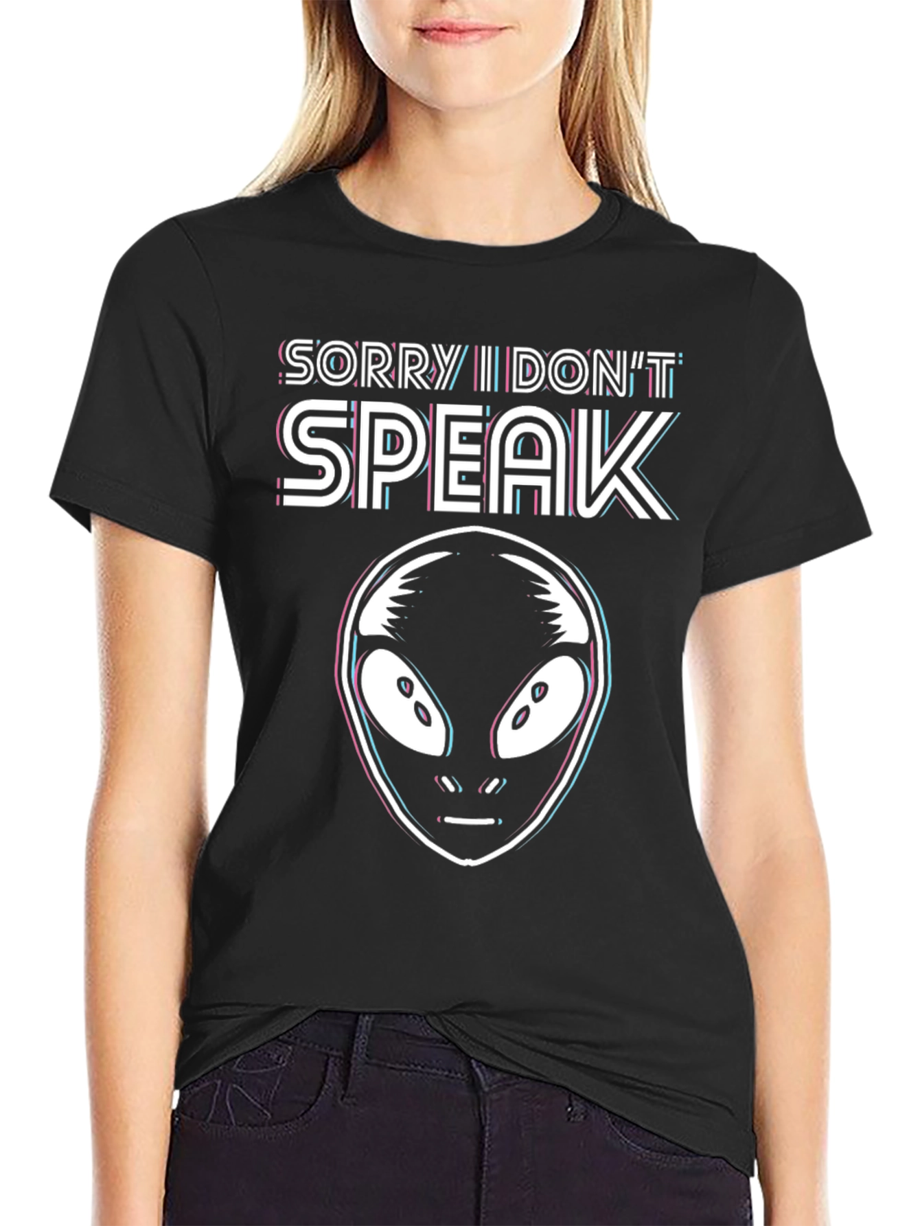 Sorry I Dont Speak Alien Graphic T-Shirt
