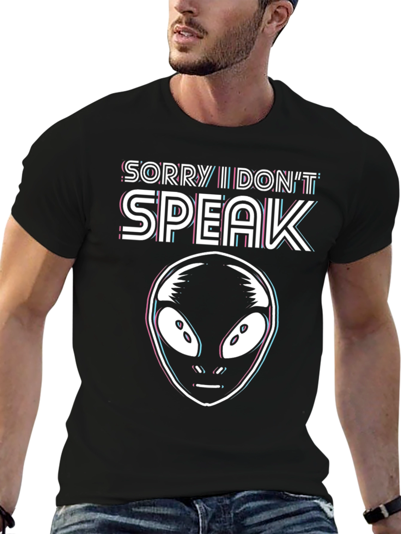 Sorry I Dont Speak Alien Graphic T-Shirt