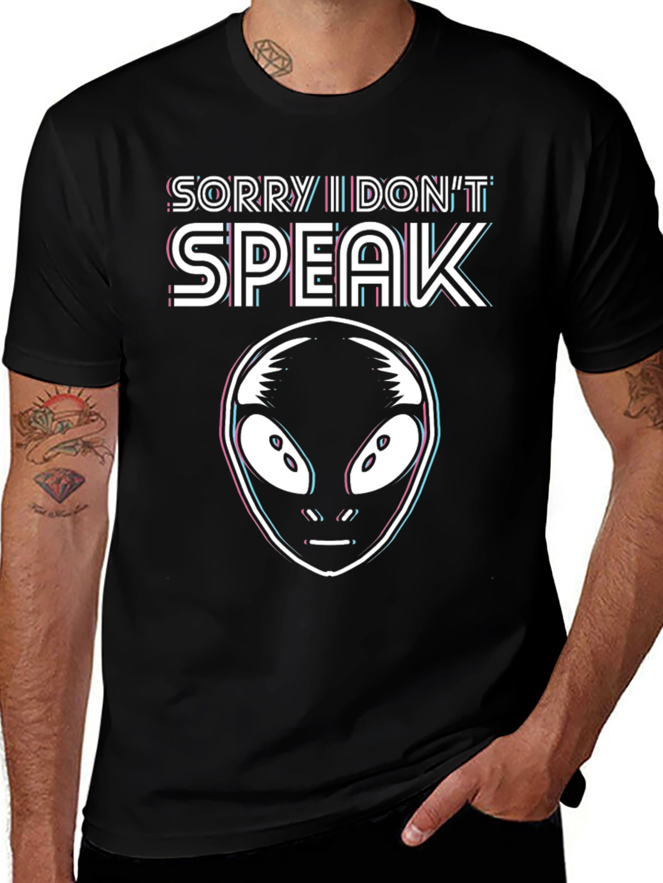 Sorry I Dont Speak Alien Graphic T-Shirt
