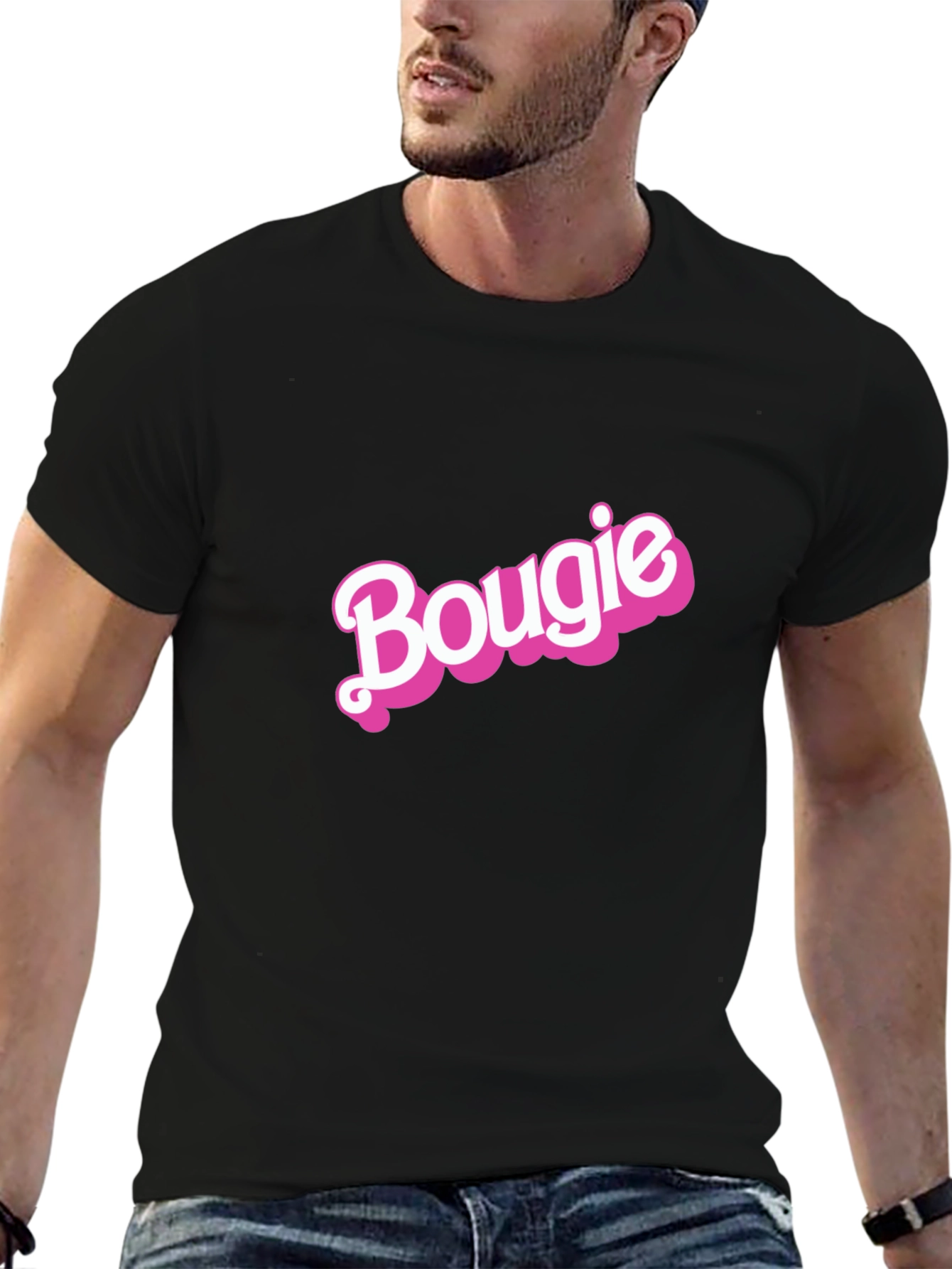 Bougie Graphic Tee - Stylish Black T-Shirt