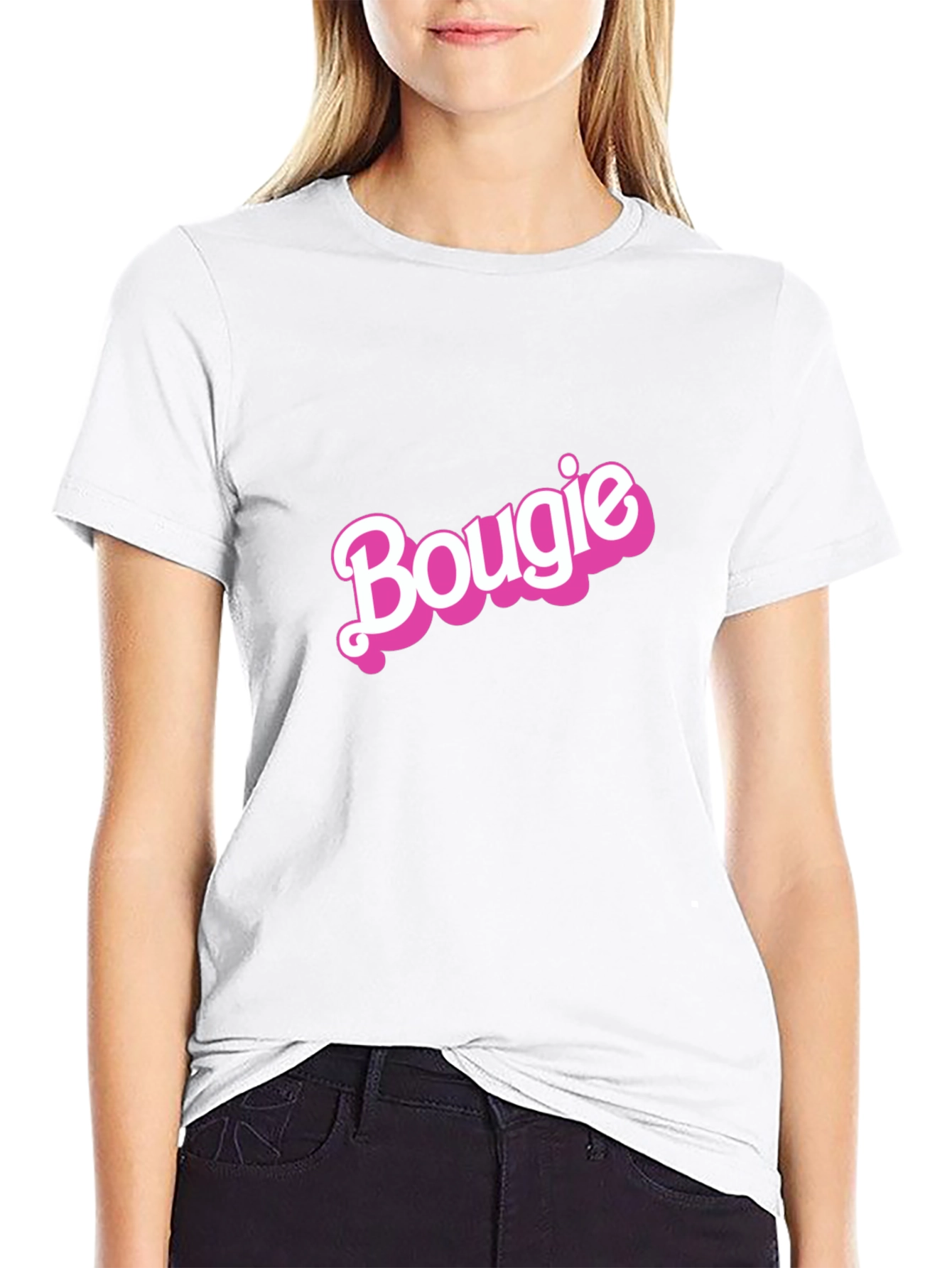 Bougie Graphic Tee - Stylish Black T-Shirt