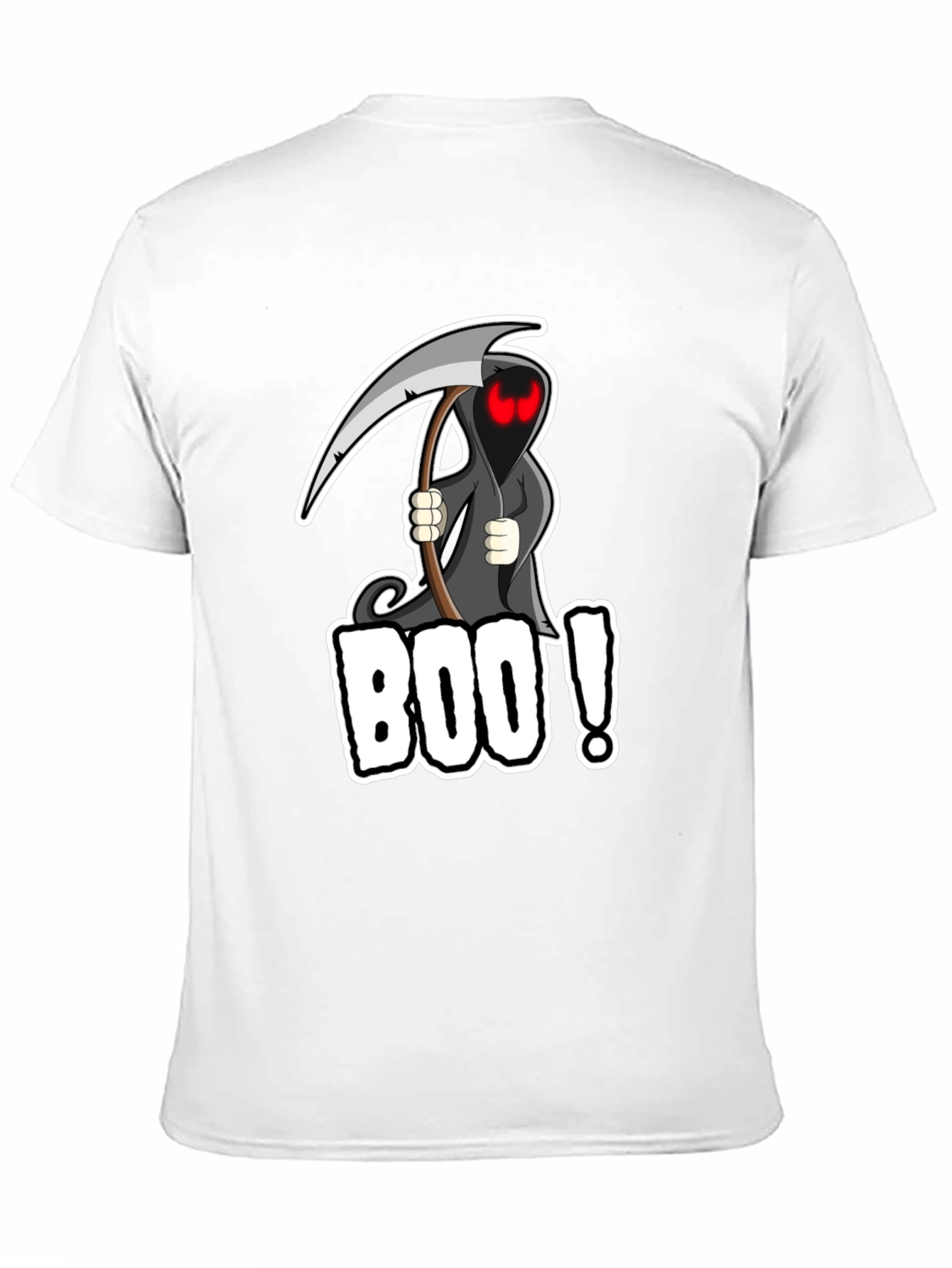 Boo! Grim Reaper Graphic Black T-Shirt