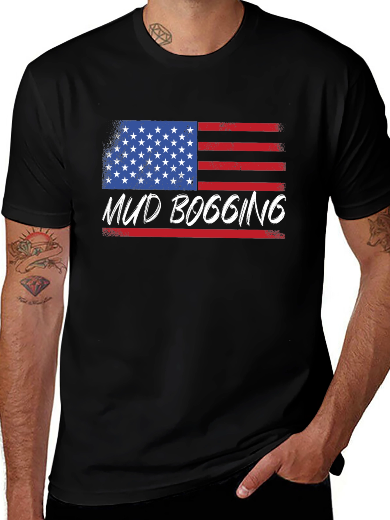 Mud Bogging American Flag T-Shirt