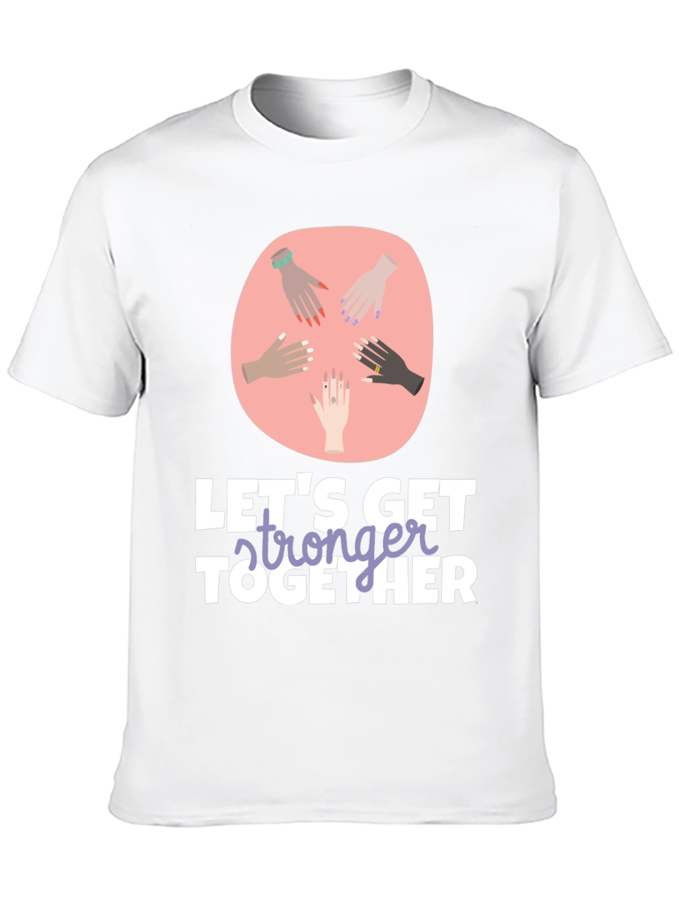 Stronger Together Graphic Tee - Unisex Black T-Shirt