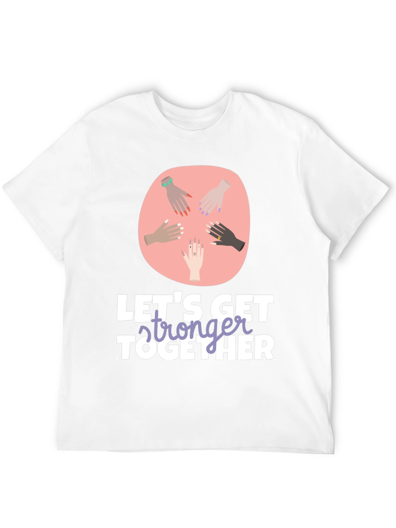 Stronger Together Graphic Tee - Unisex Black T-Shirt