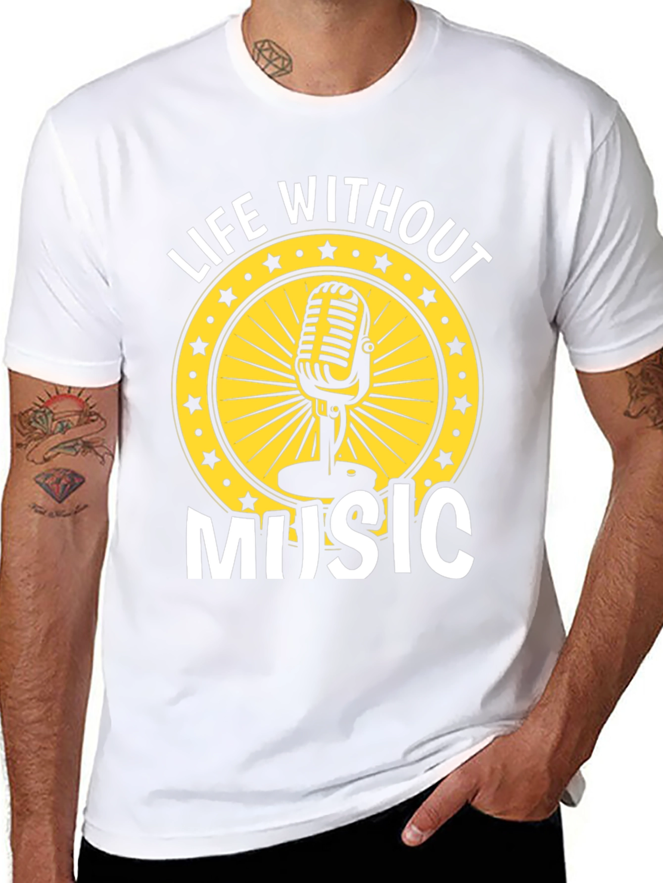 Life Without Music Graphic Tee