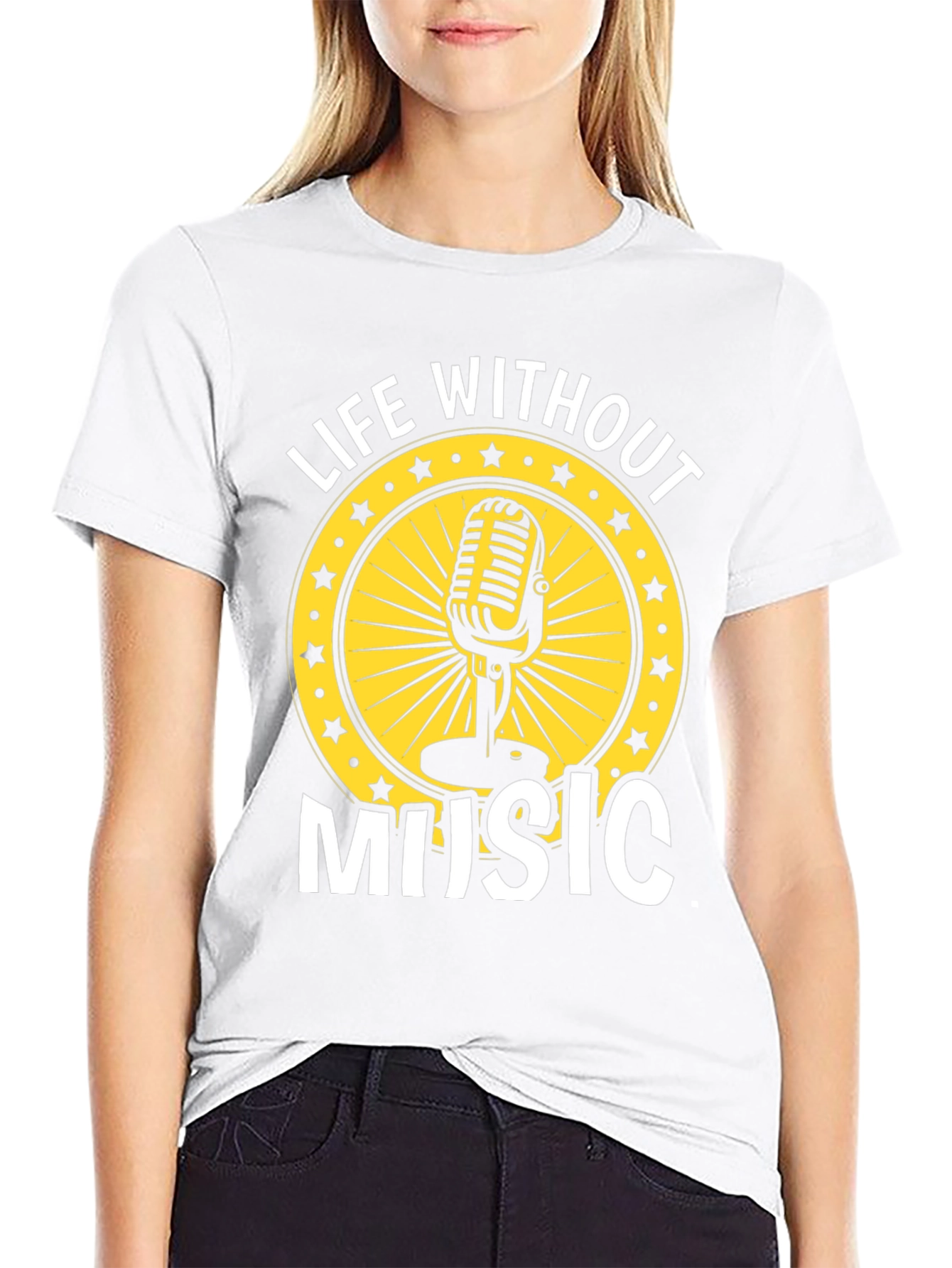 Life Without Music Graphic Tee