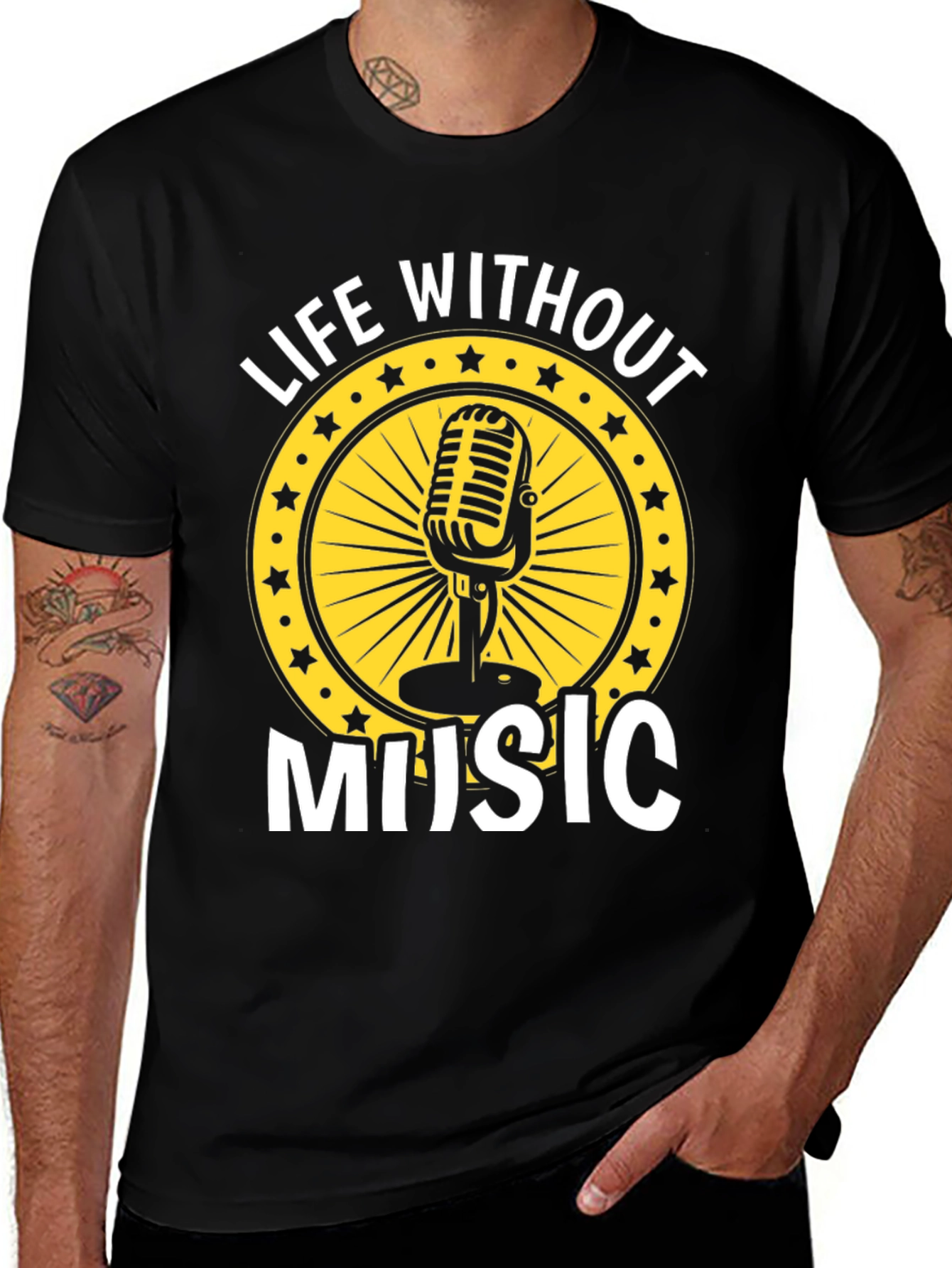 Life Without Music Graphic Tee