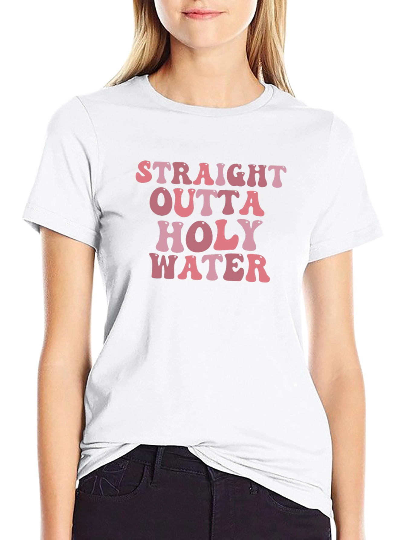 Straight Outta Holy Water Graphic T-Shirt