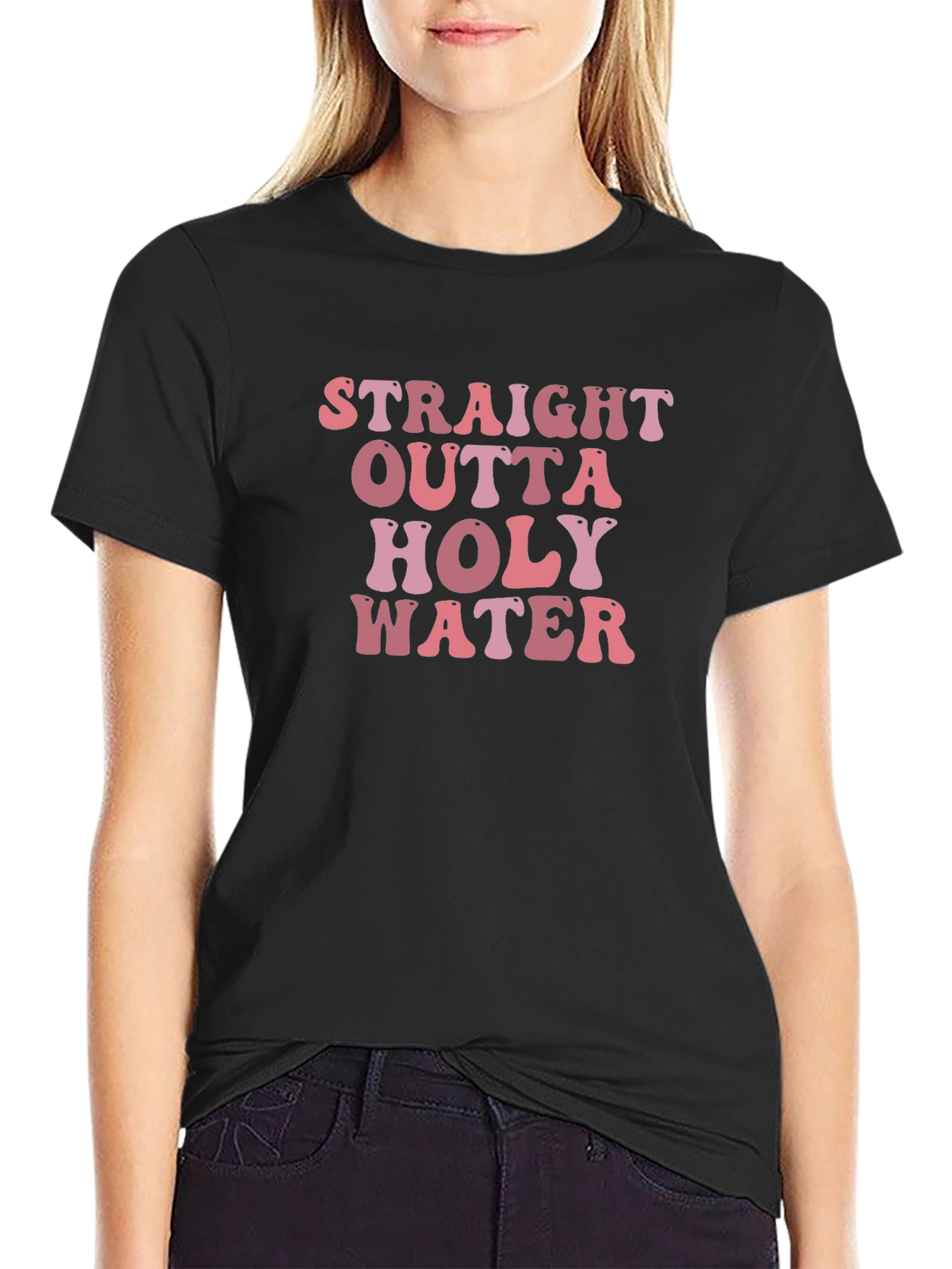 Straight Outta Holy Water Graphic T-Shirt