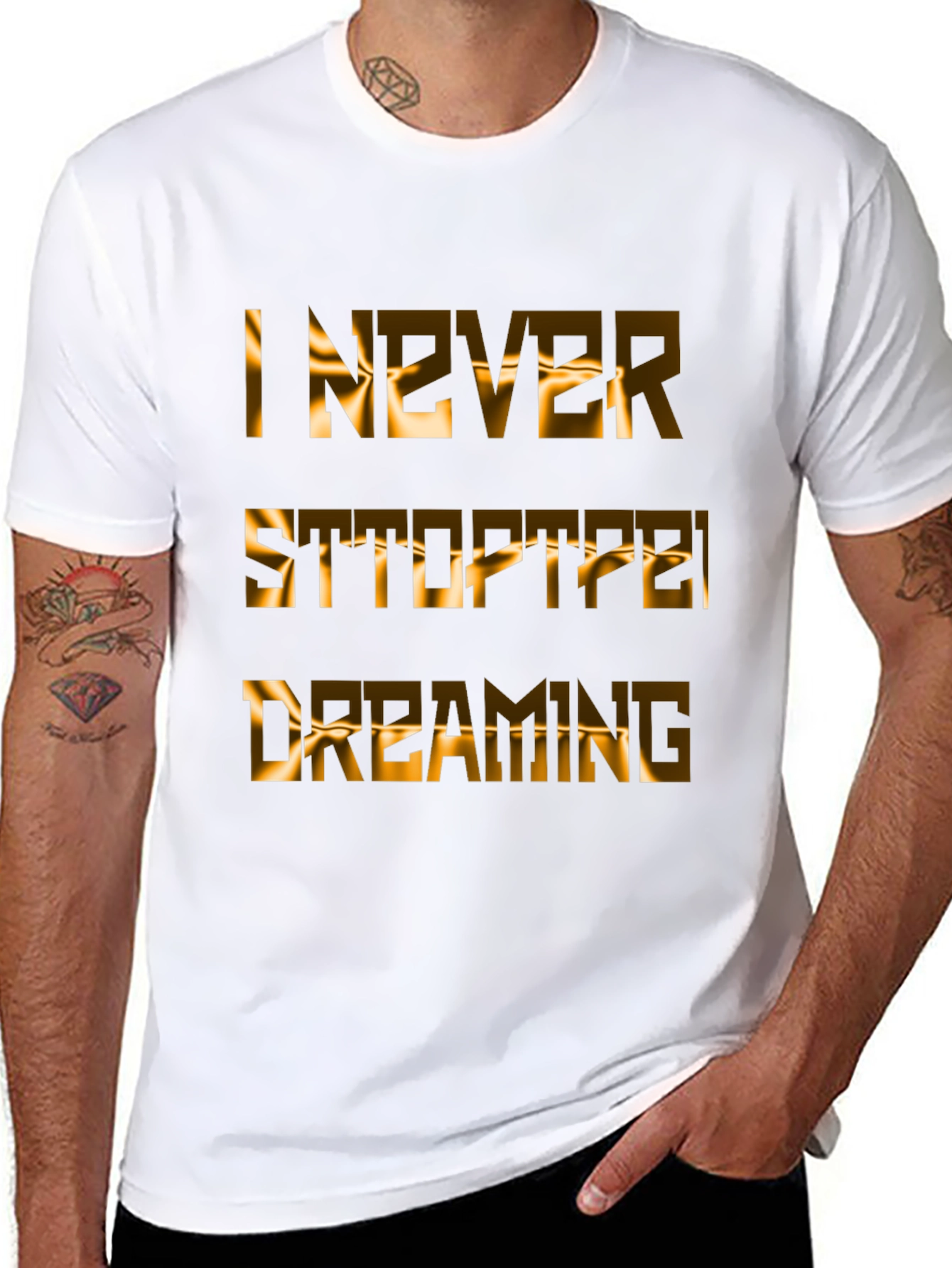 Inspirational Never Stop Dreaming Graphic T-Shirt