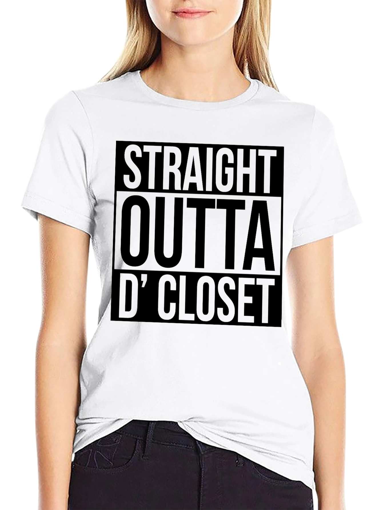 Straight Outta D Closet Black T-Shirt