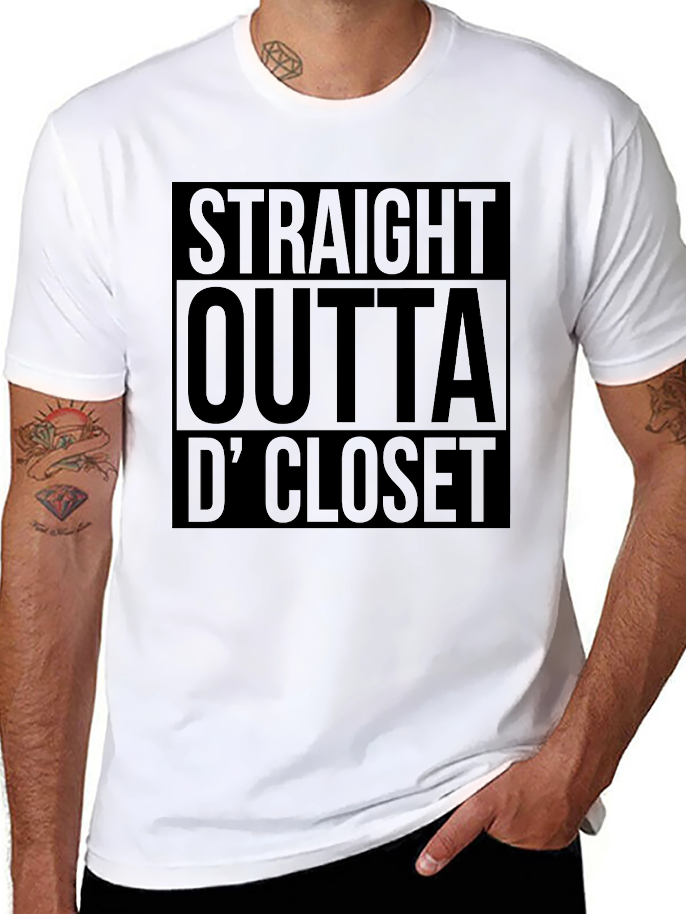 Straight Outta D Closet Black T-Shirt