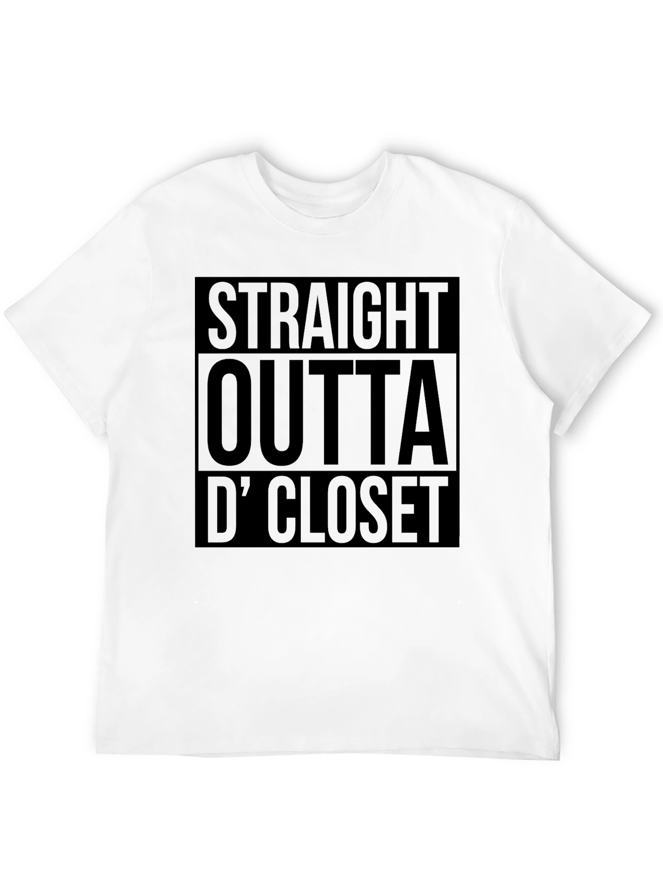 Straight Outta D Closet Black T-Shirt