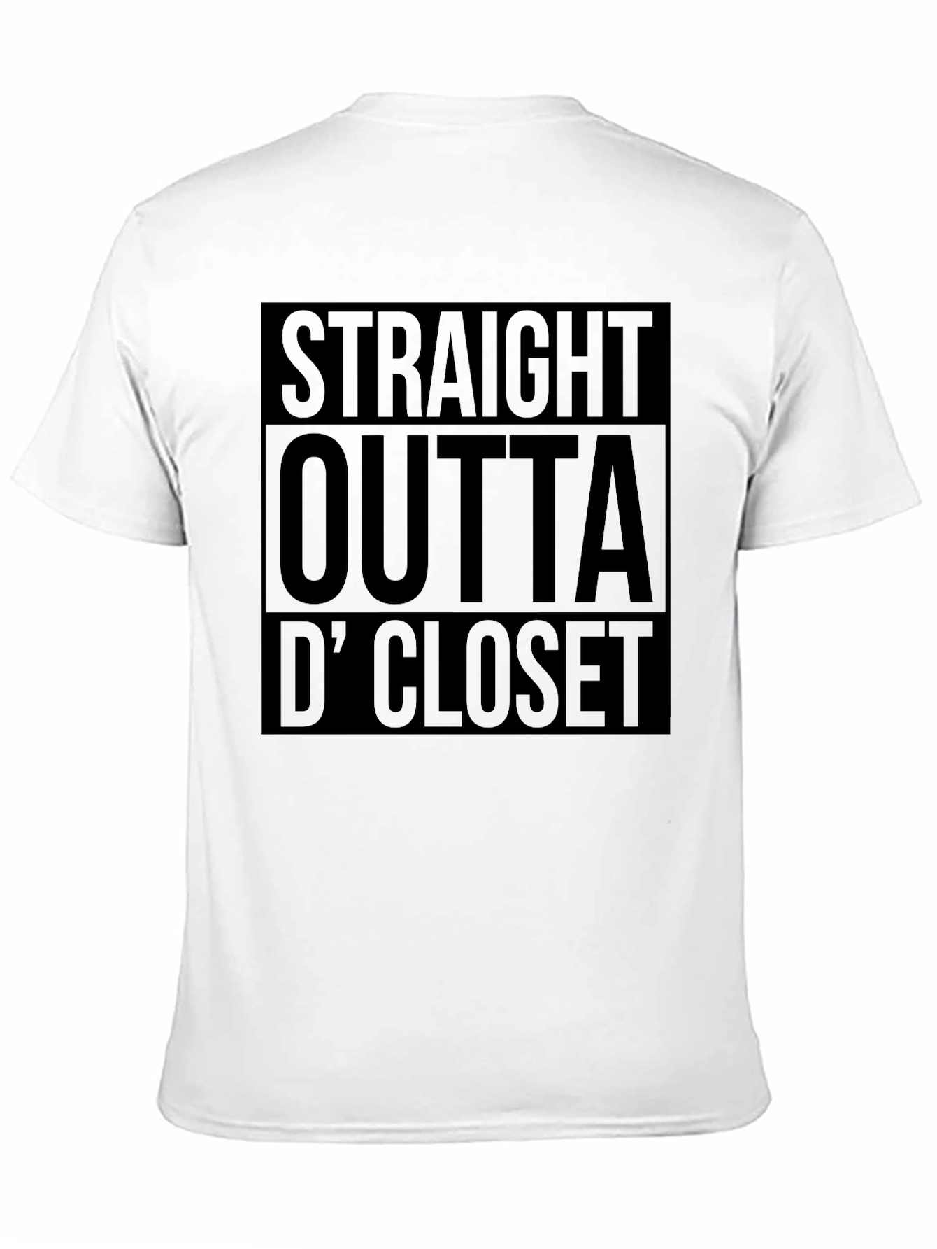 Straight Outta D Closet Black T-Shirt