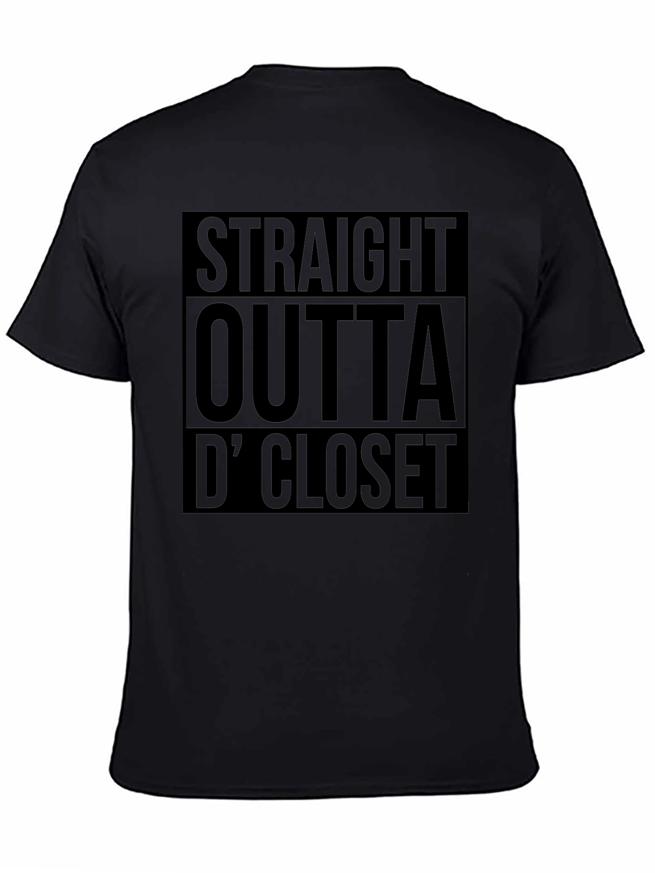 Straight Outta D Closet Black T-Shirt