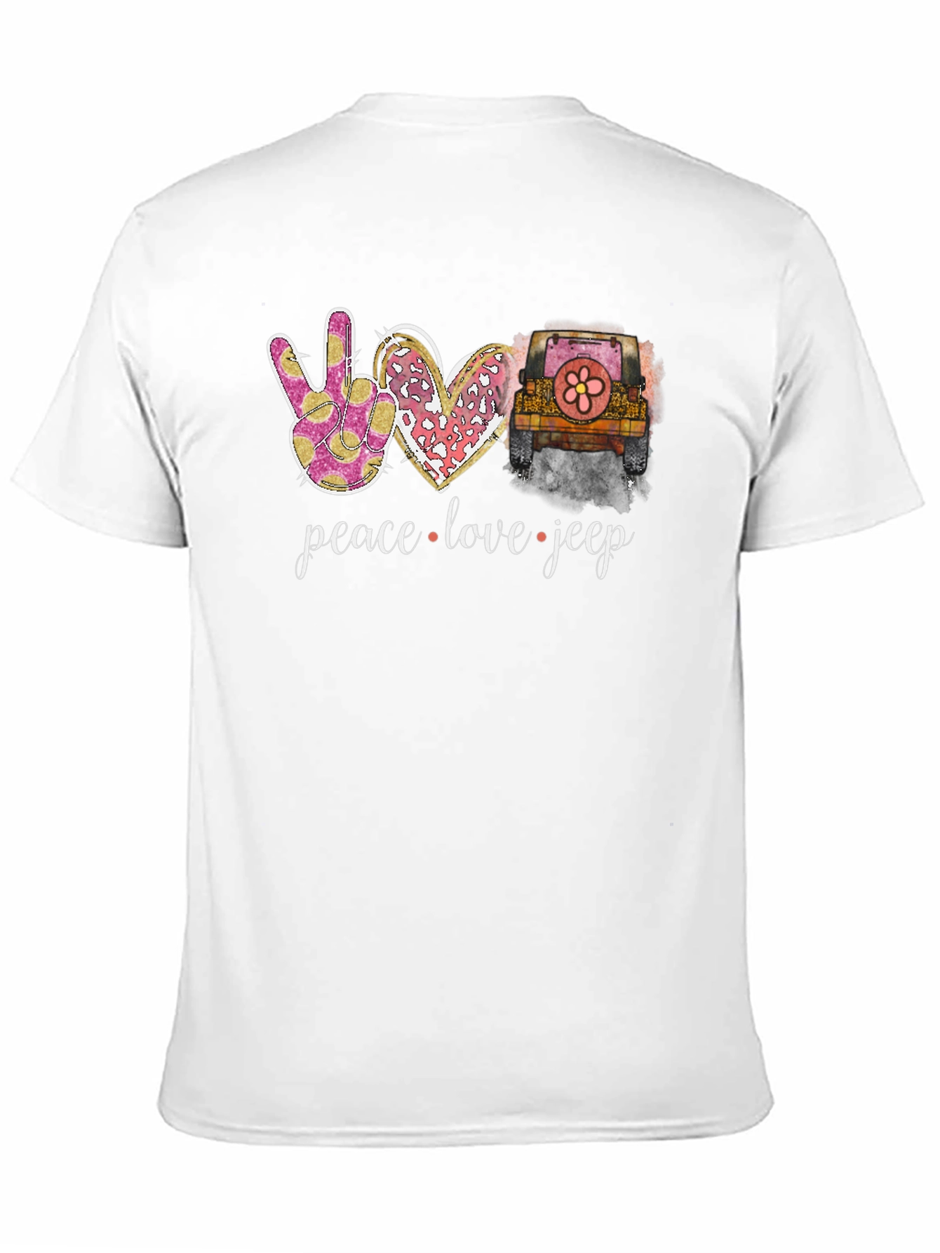 Peace Love Jeep Graphic T-Shirt
