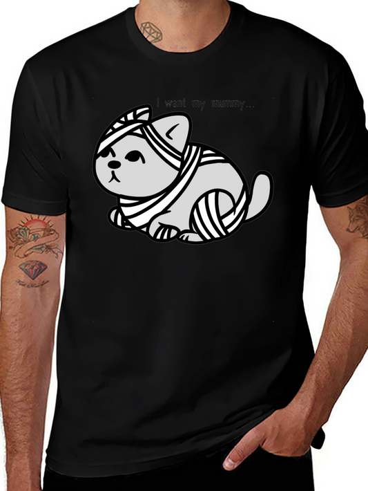 Mummy Cat T-Shirt - I Want My Mummy