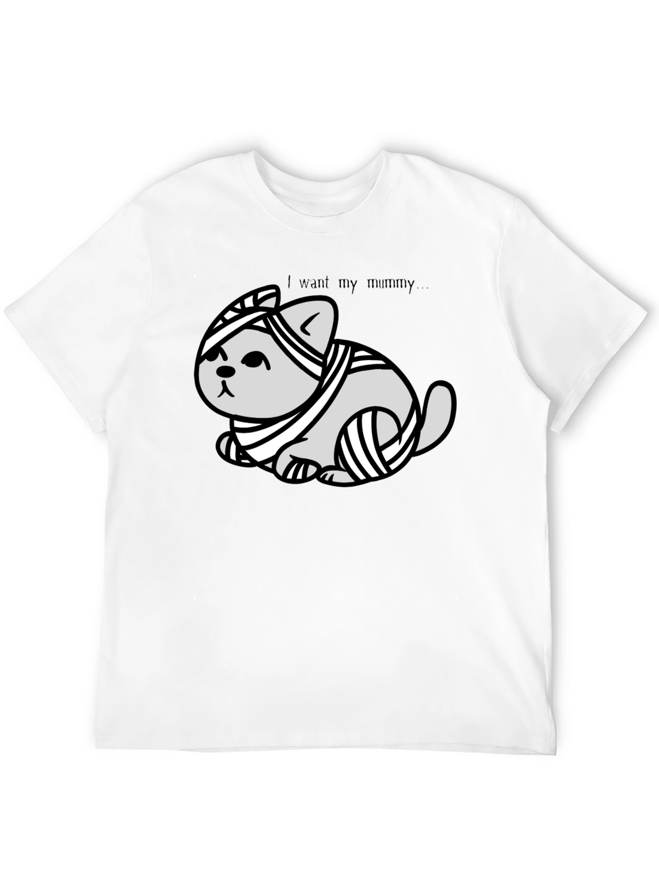 Mummy Cat T-Shirt - I Want My Mummy