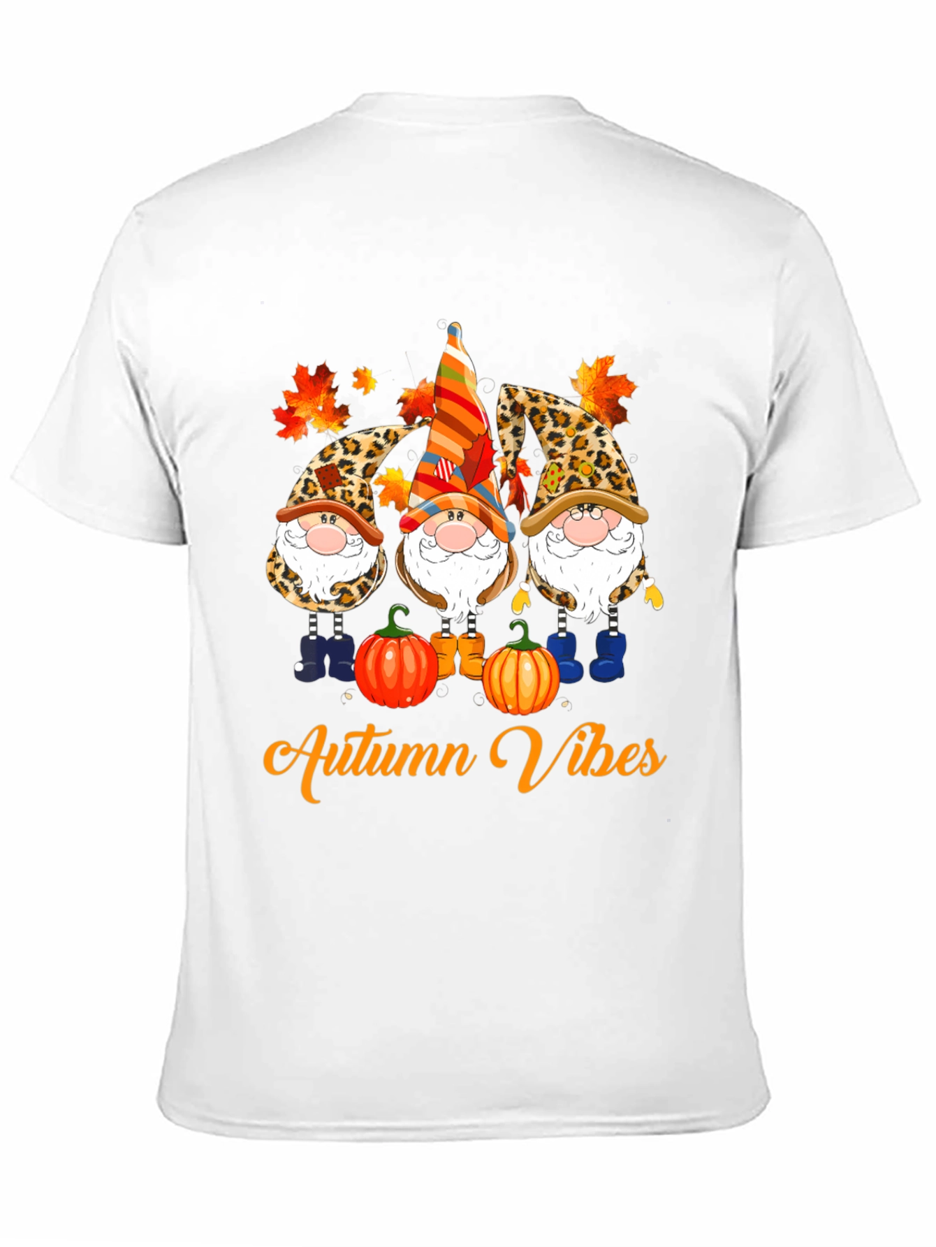Autumn Vibes Gnome T-Shirt - Fall Season Apparel