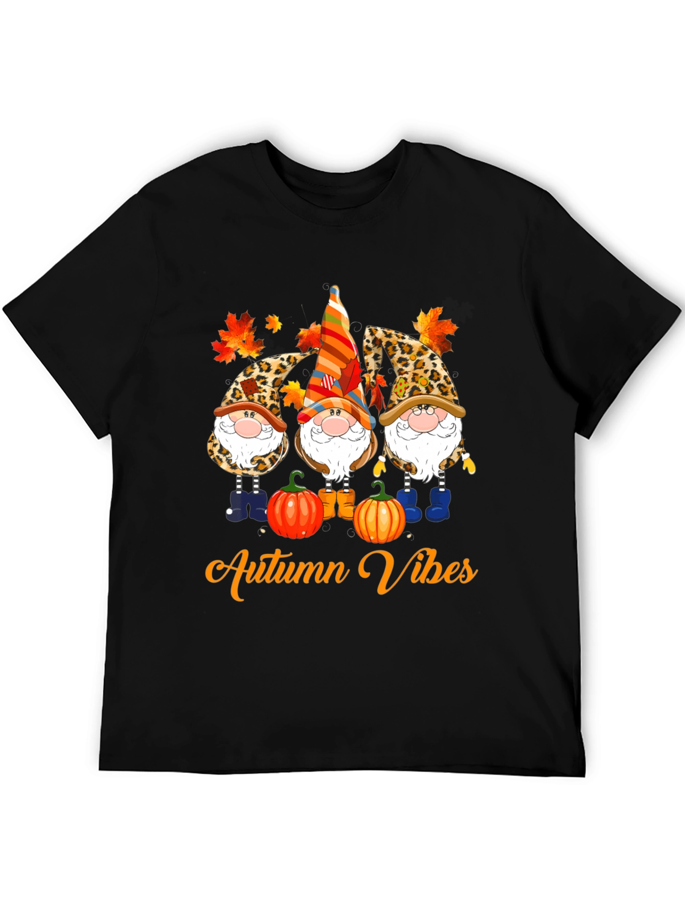 Autumn Vibes Gnome T-Shirt - Fall Season Apparel