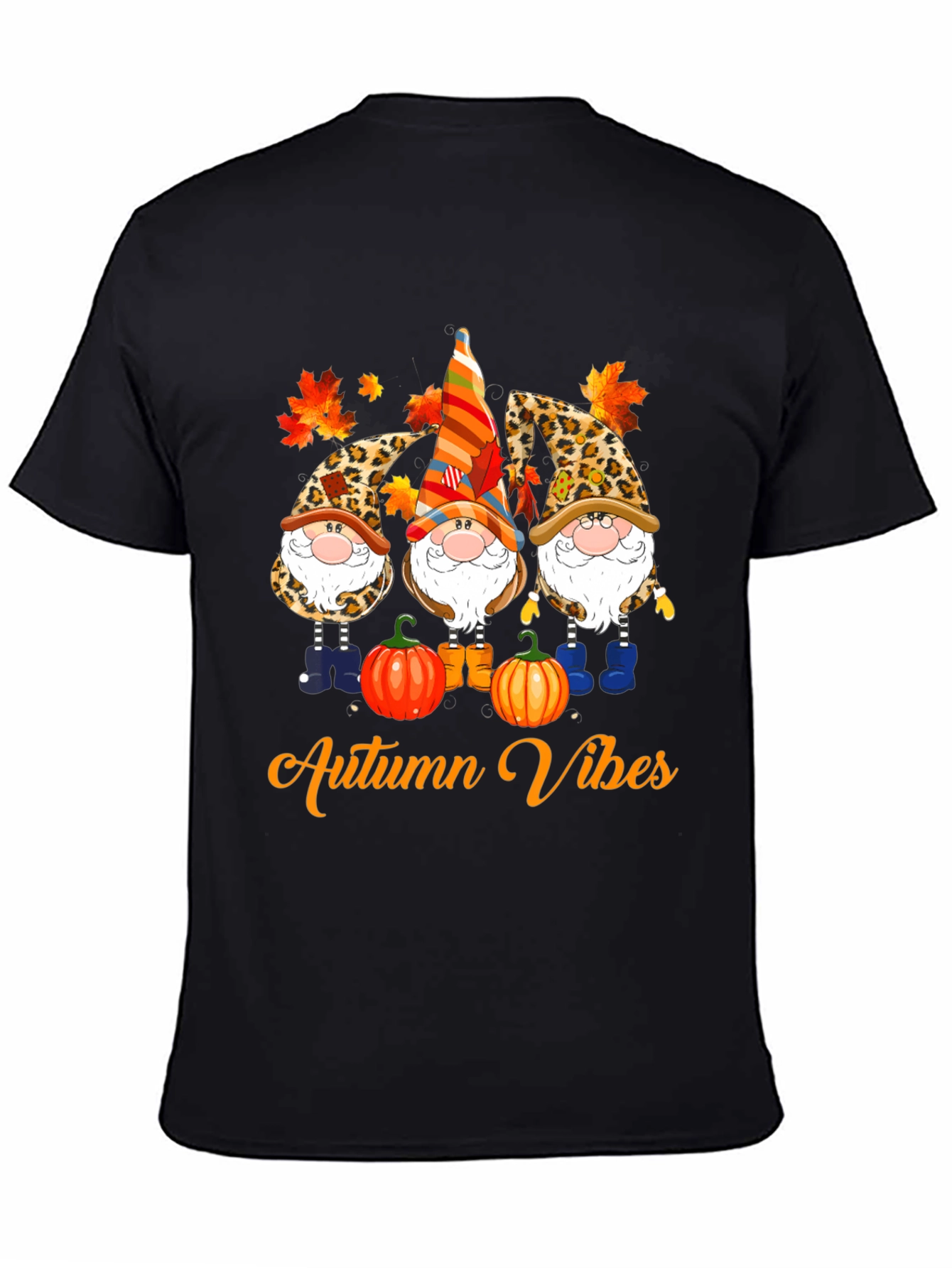 Autumn Vibes Gnome T-Shirt - Fall Season Apparel