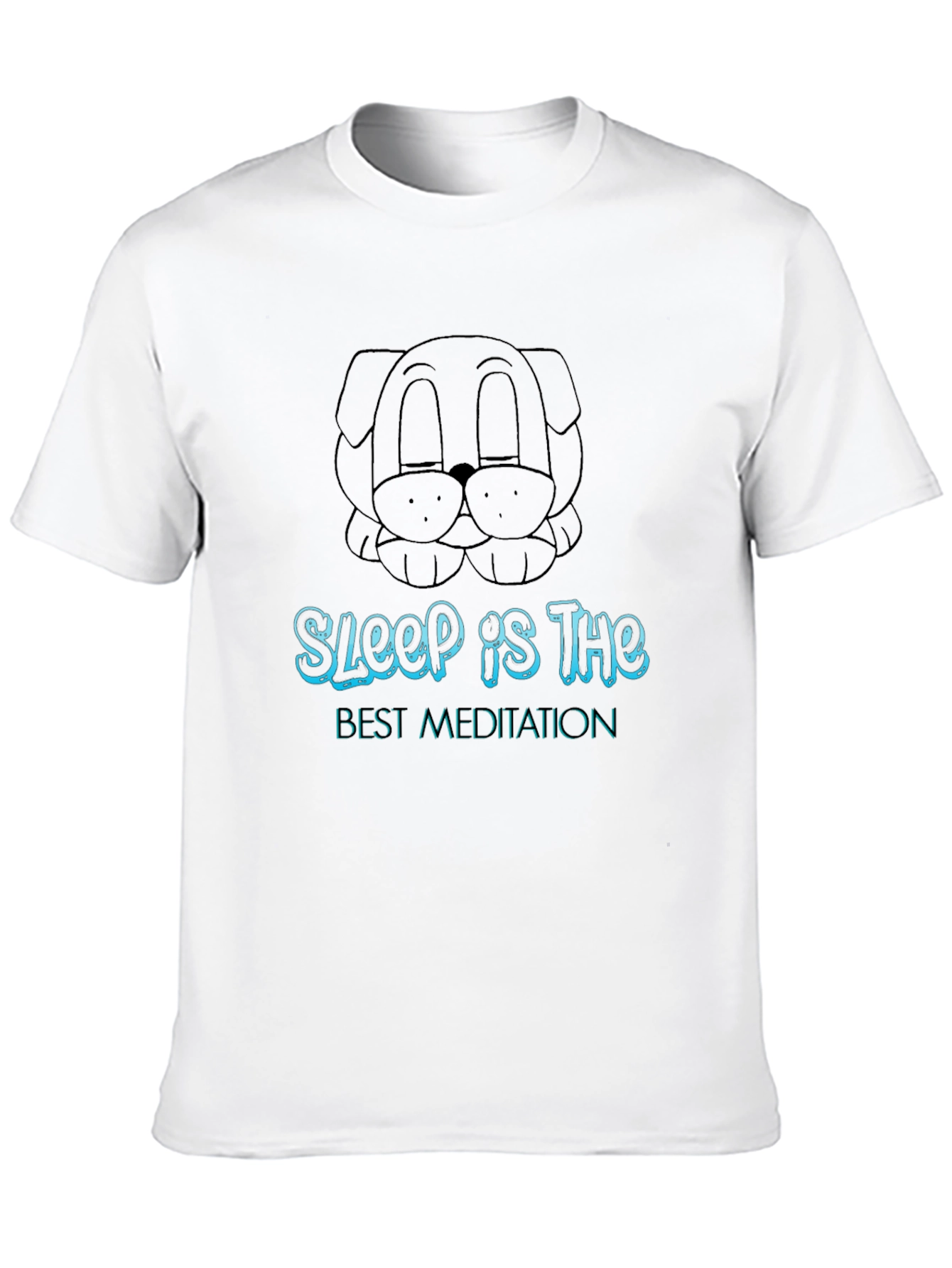 Sleep is the Best Meditation Black T-Shirt