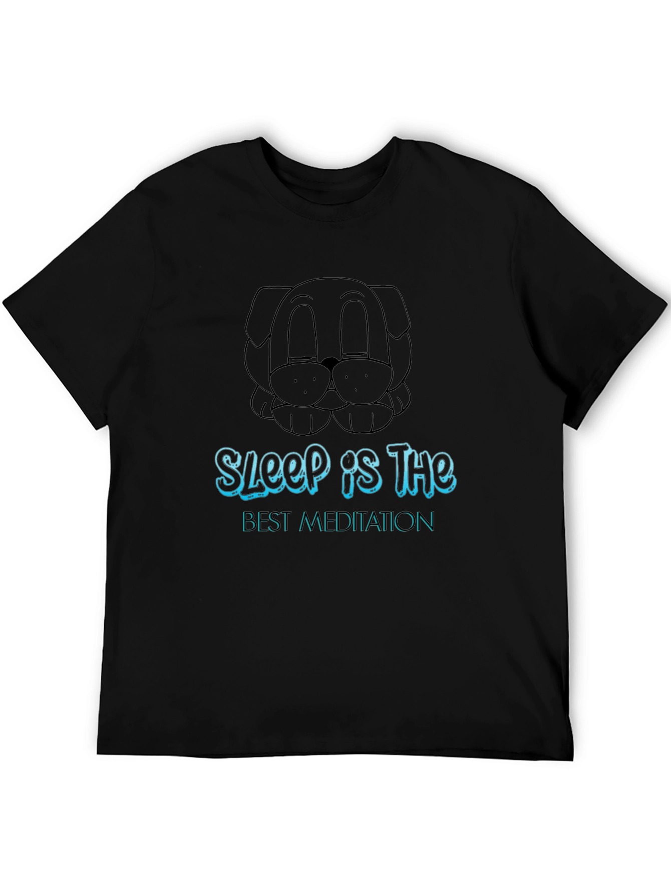 Sleep is the Best Meditation Black T-Shirt