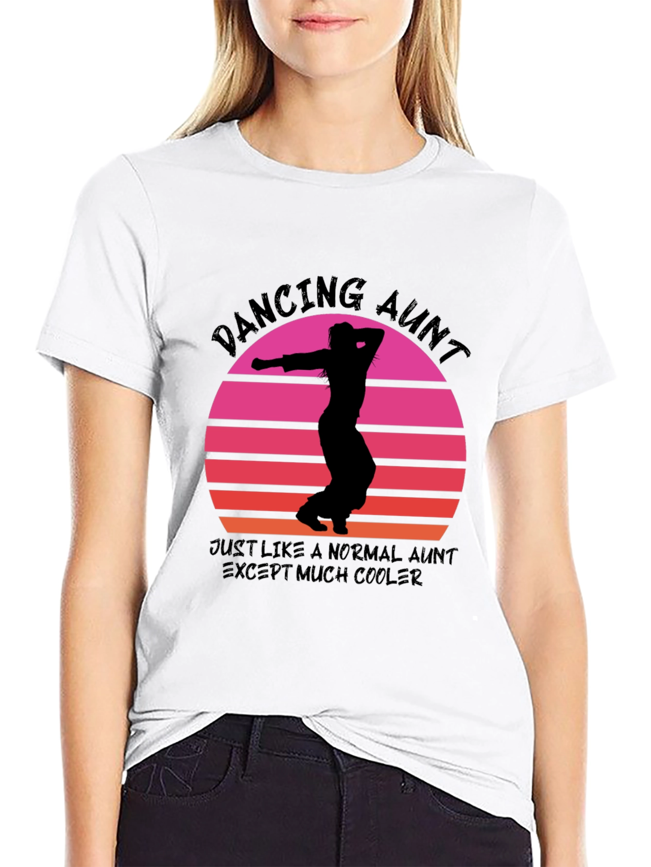 Dancing Aunt T-Shirt: Cool Aunt Vibes