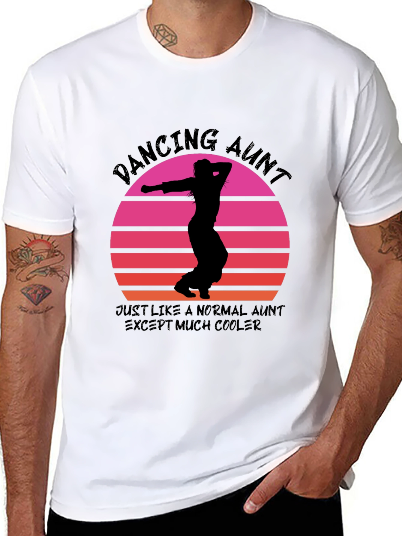 Dancing Aunt T-Shirt: Cool Aunt Vibes