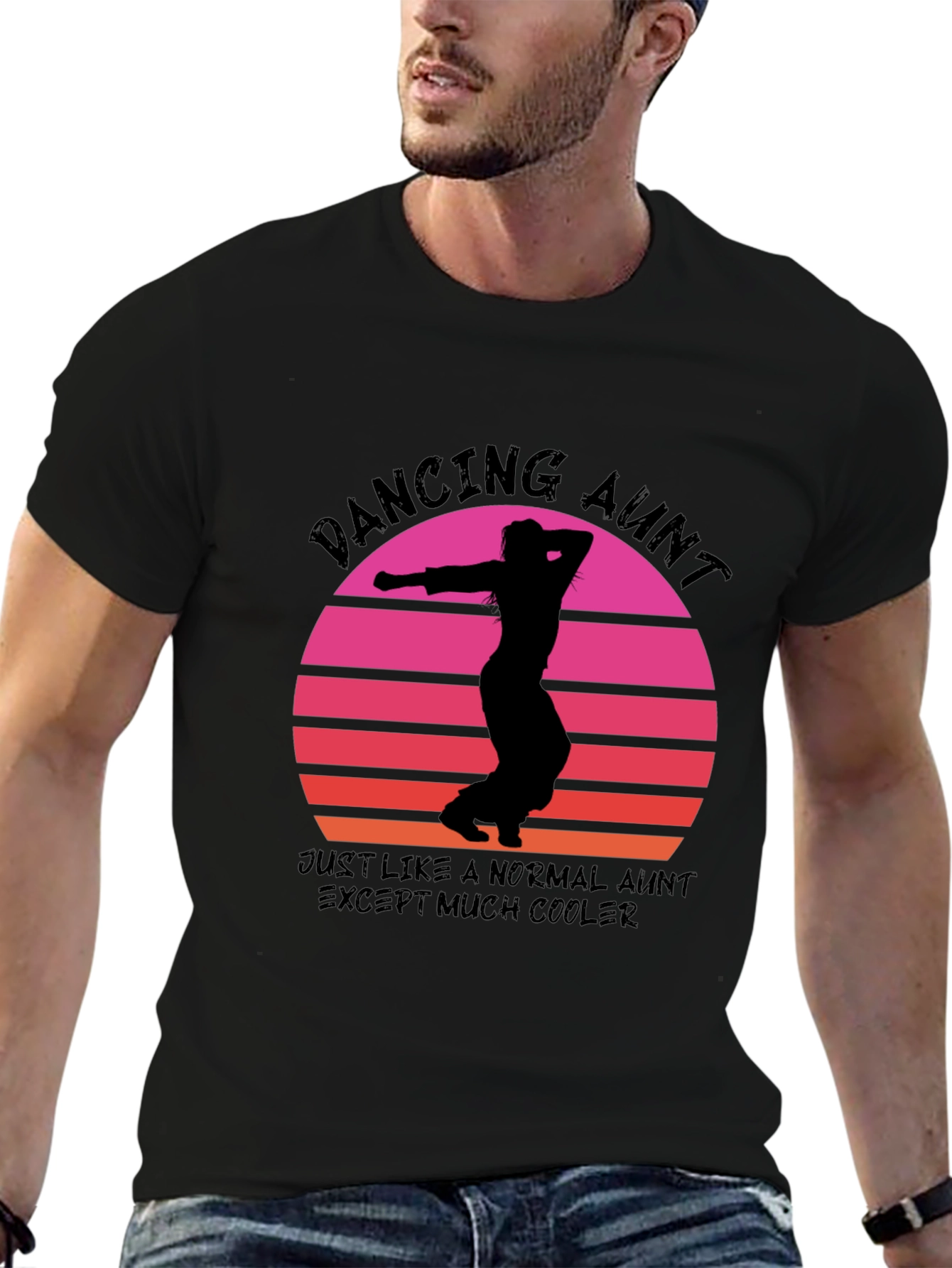 Dancing Aunt T-Shirt: Cool Aunt Vibes