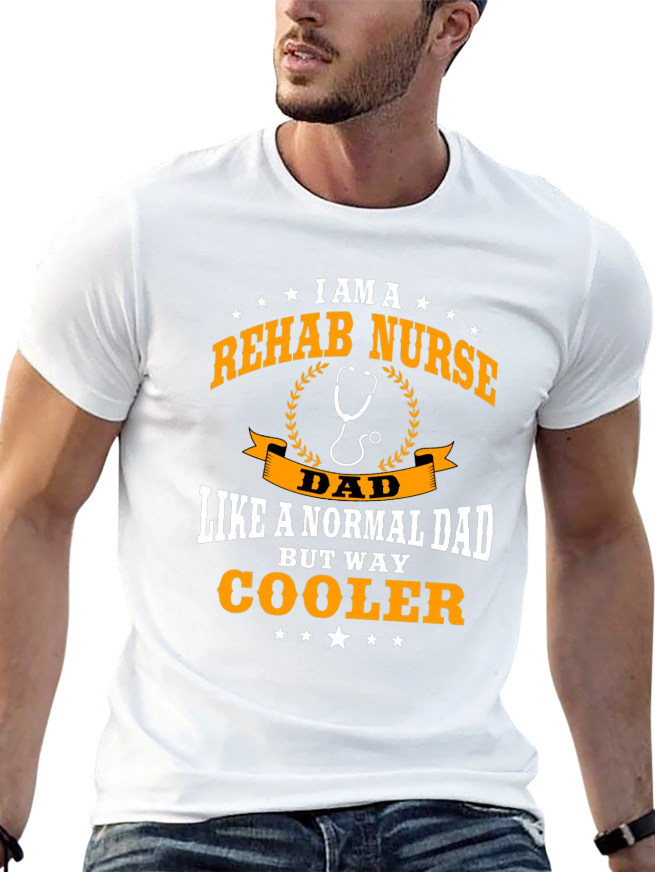 Rehab Nurse Dad T-Shirt - Cool Fathers Day Gift