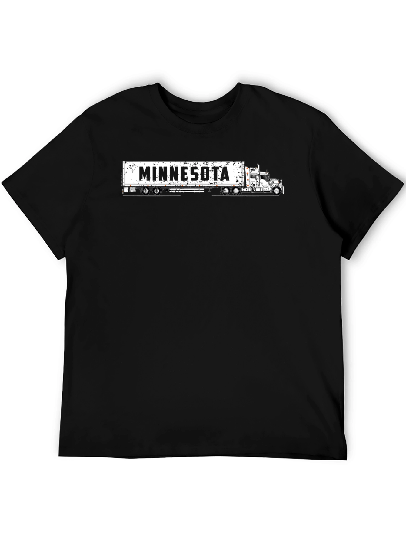 Minnesota Trucker T-Shirt - Black Cotton Tee