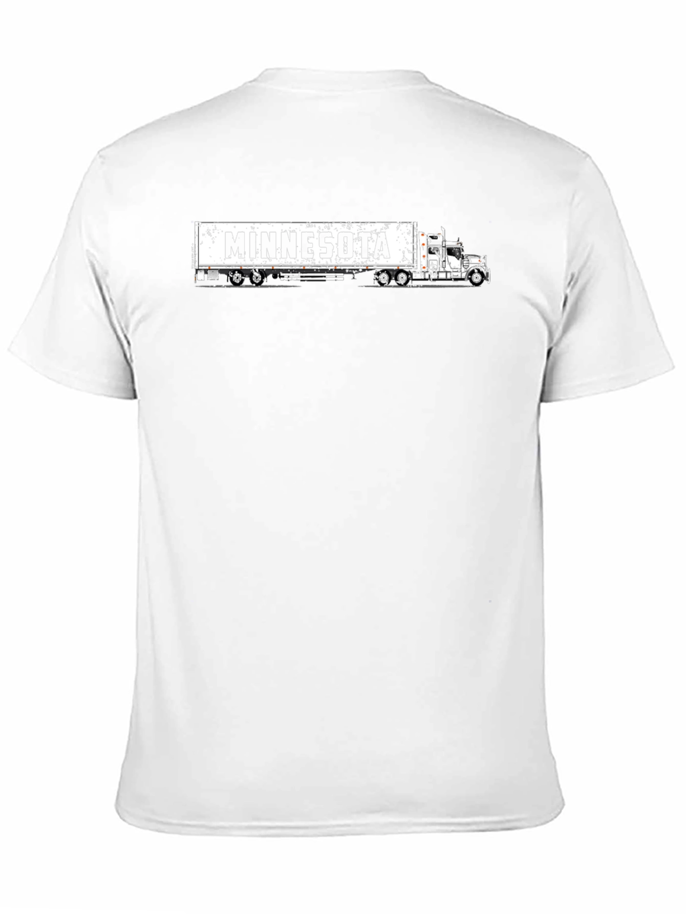 Minnesota Trucker T-Shirt - Black Cotton Tee