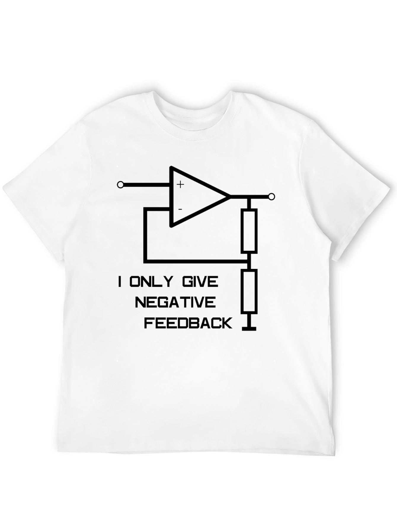 Negative Feedback Black Graphic Tee