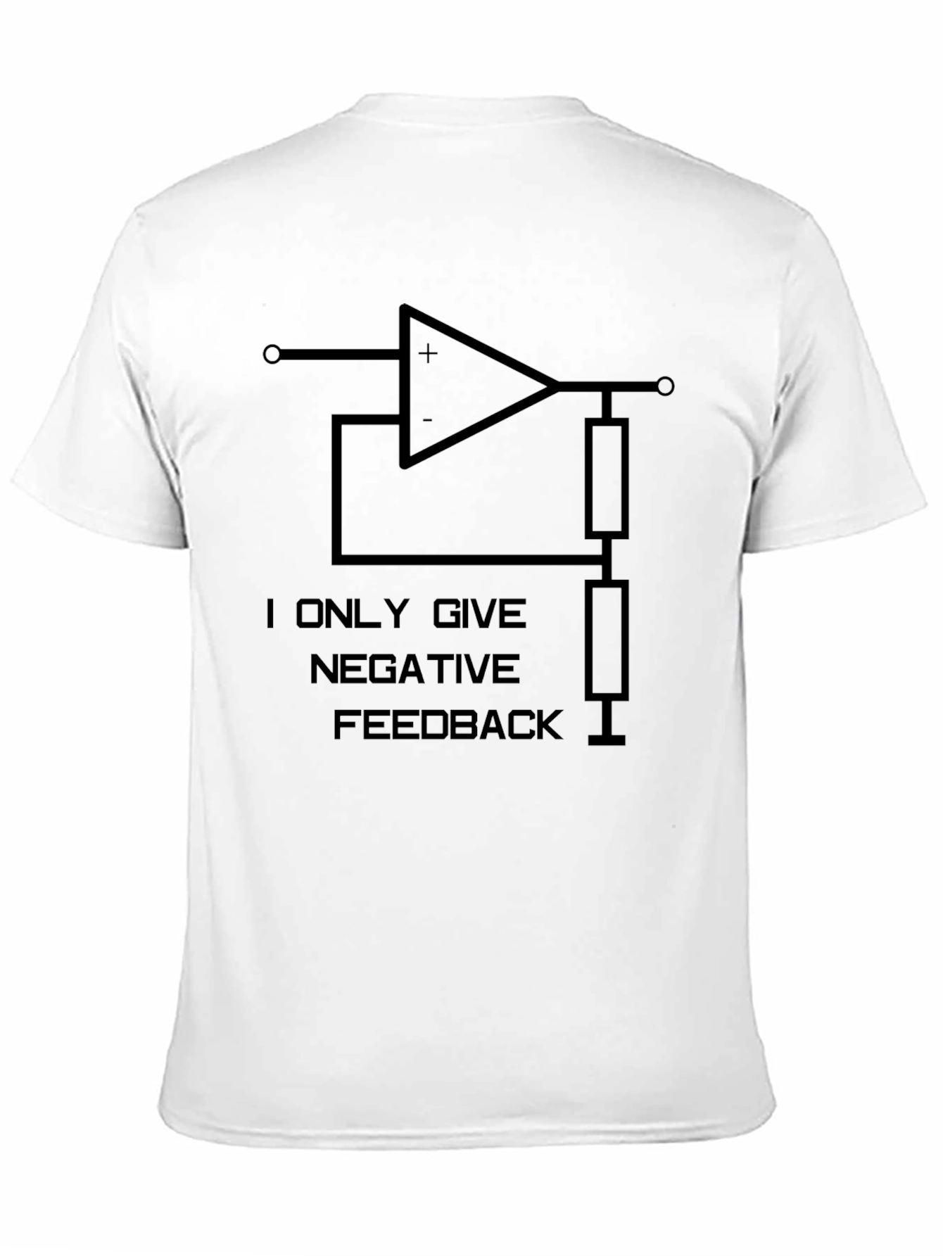 Negative Feedback Black Graphic Tee