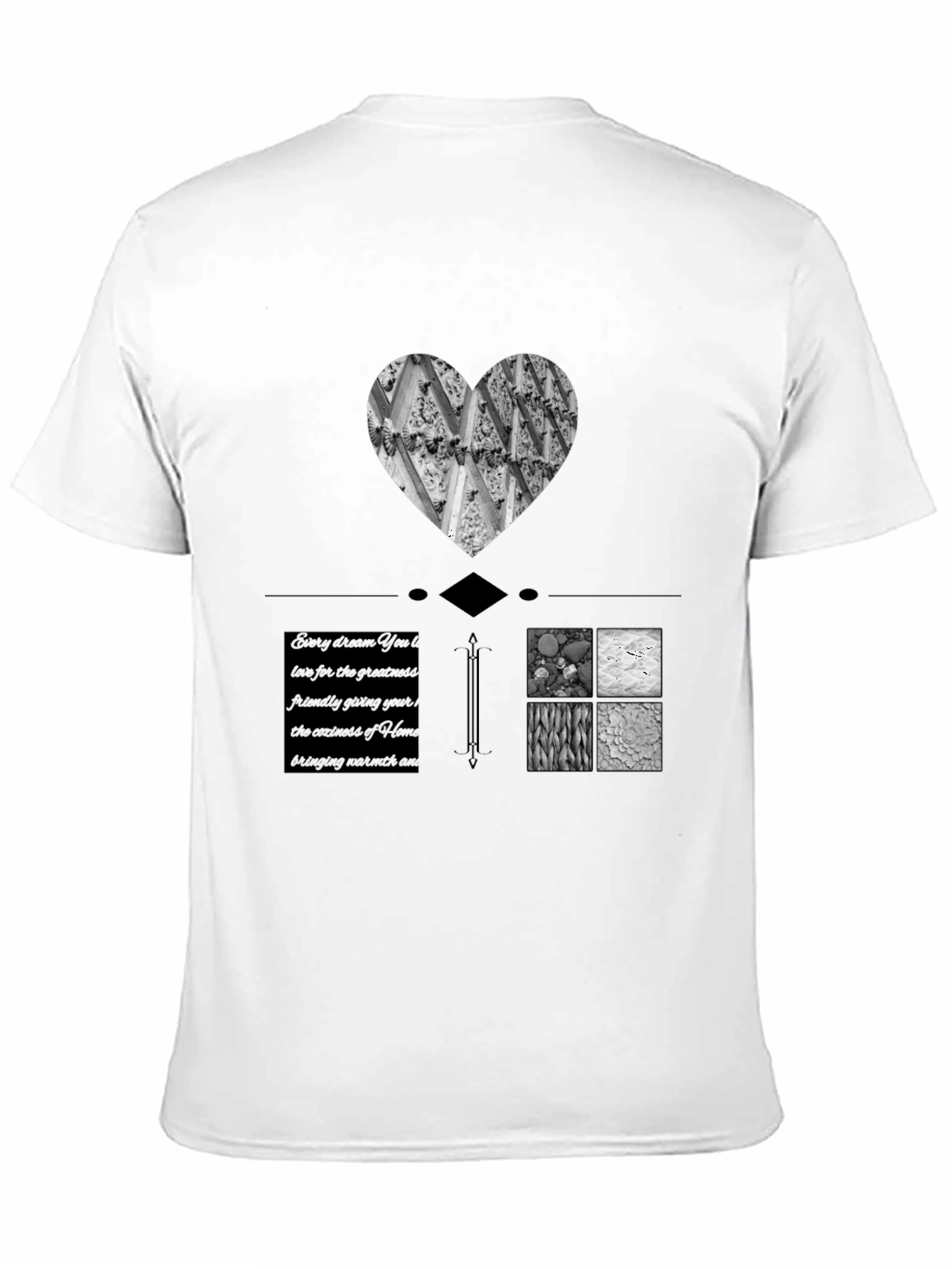 Artistic Graphic Print Black T-Shirt