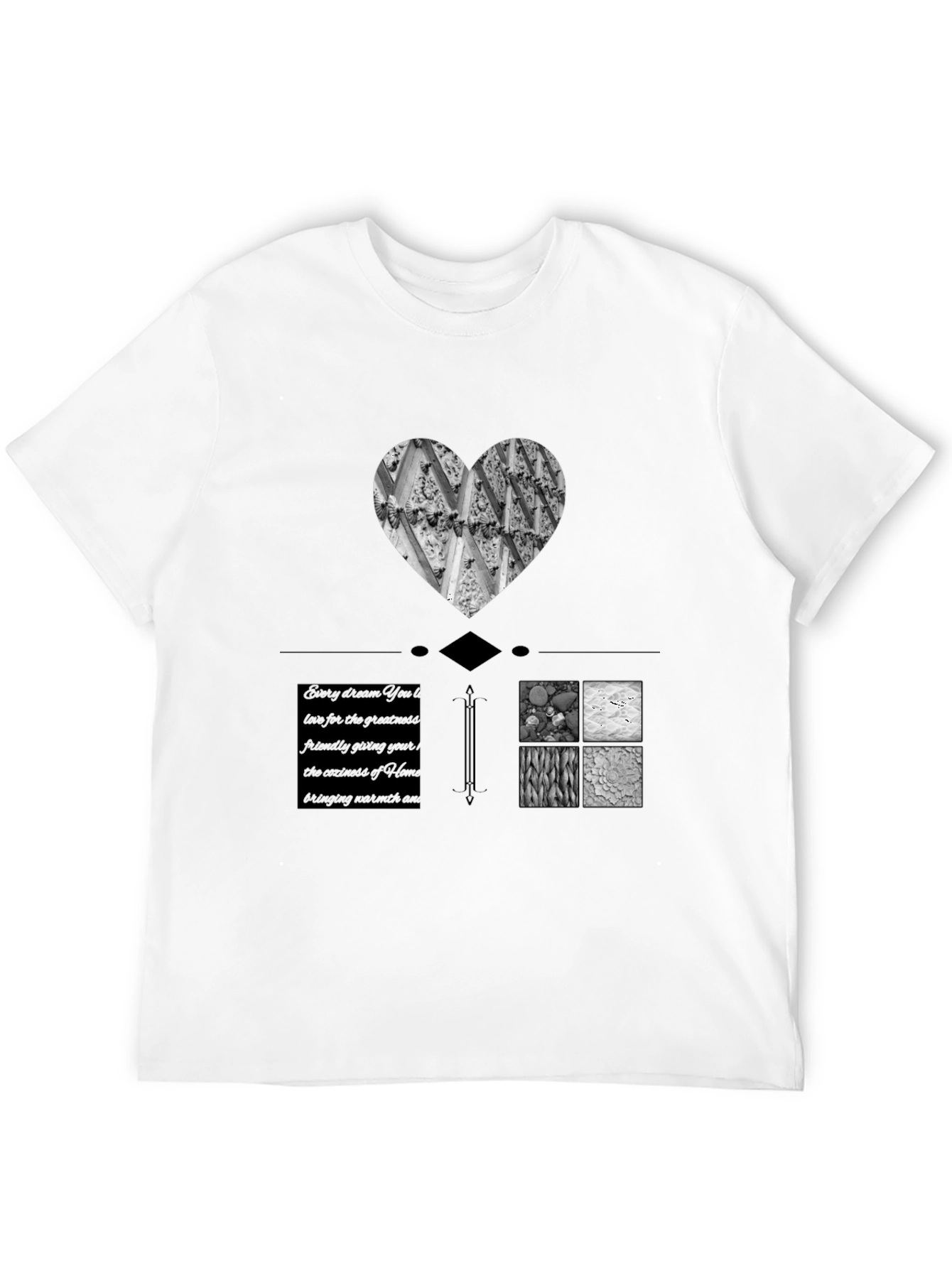 Artistic Graphic Print Black T-Shirt