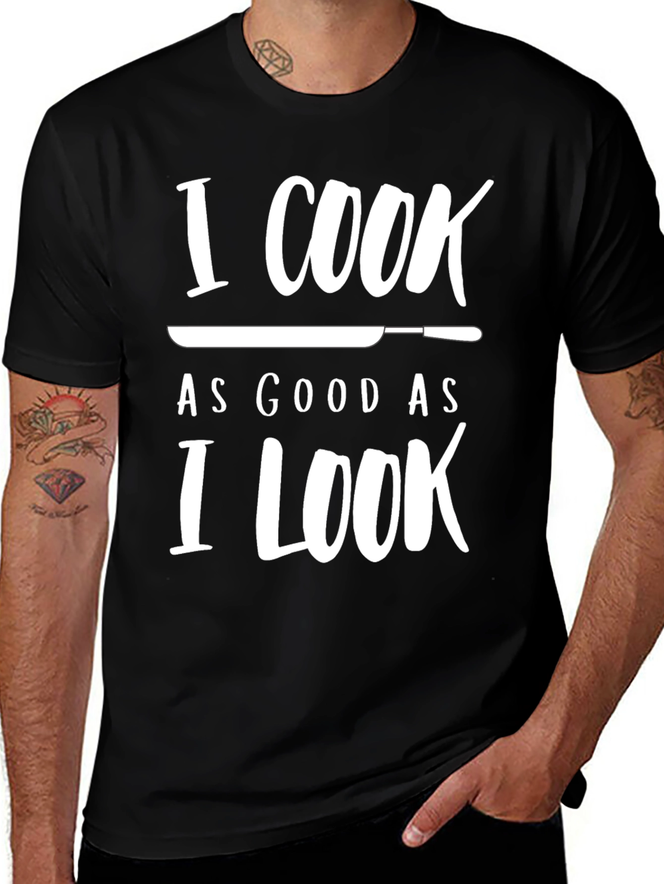 I Cook As Good As I Look Novelty T-Shirt