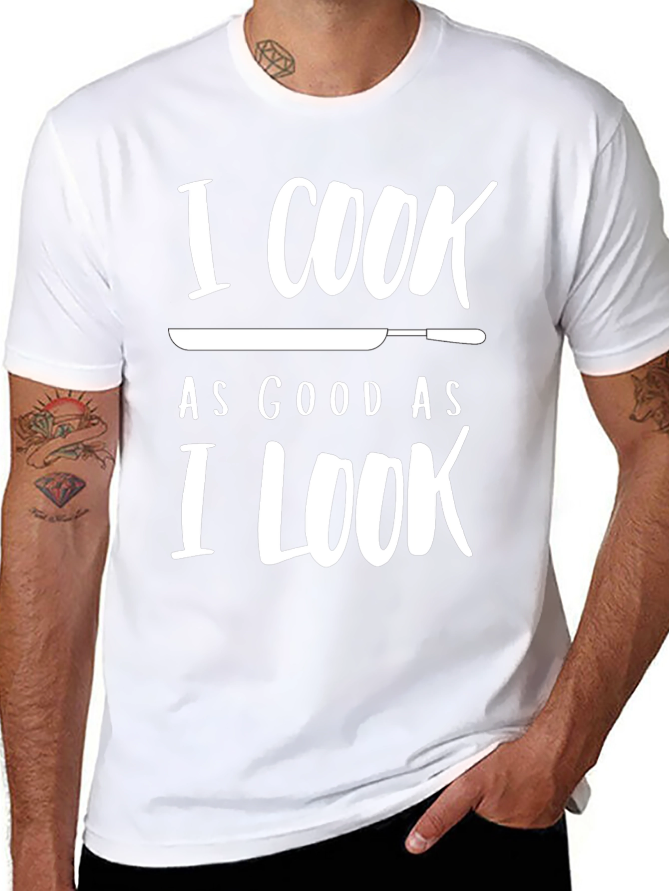 I Cook As Good As I Look Novelty T-Shirt