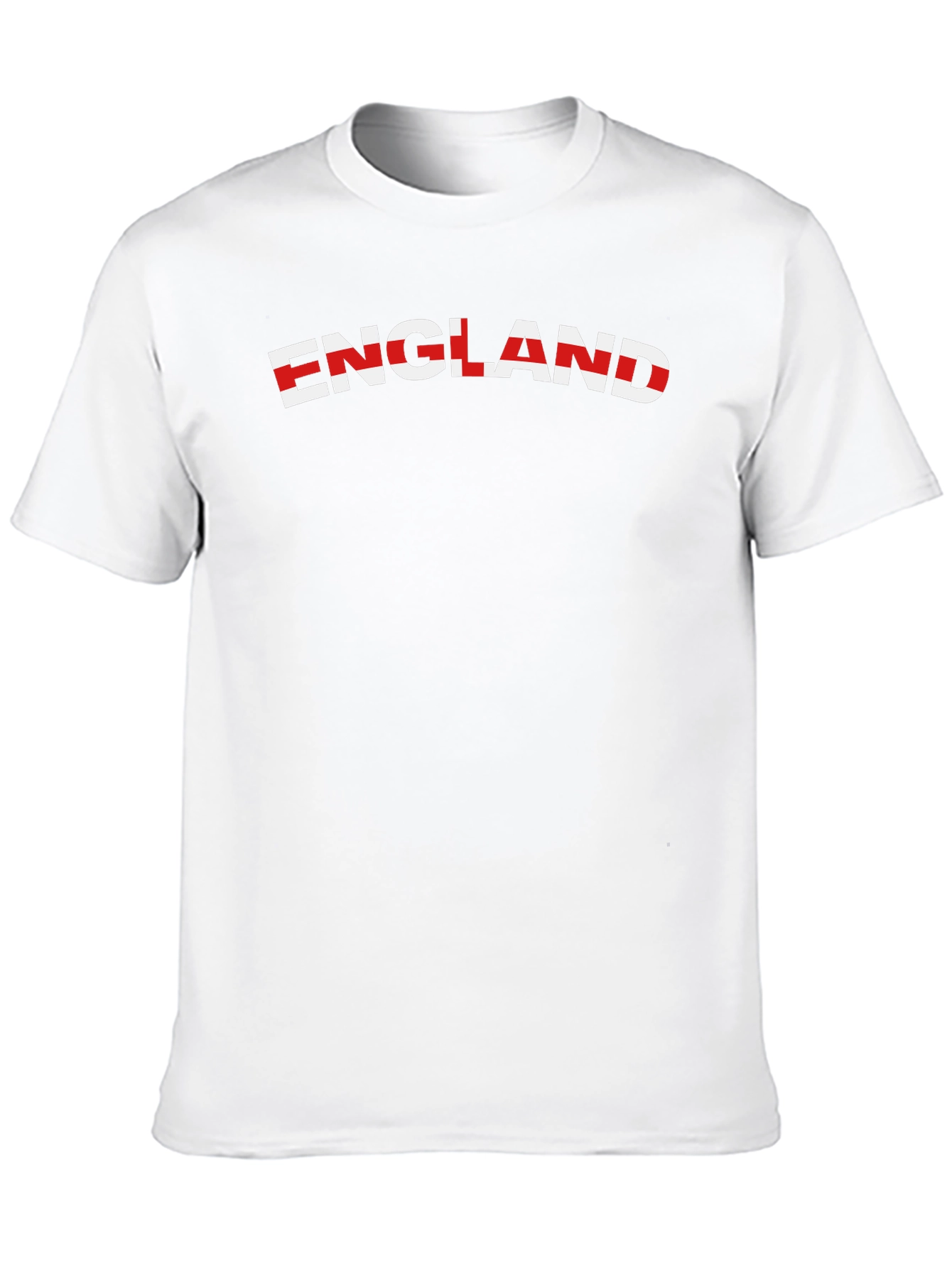 England Flag Graphic Tee - Black Cotton T-Shirt