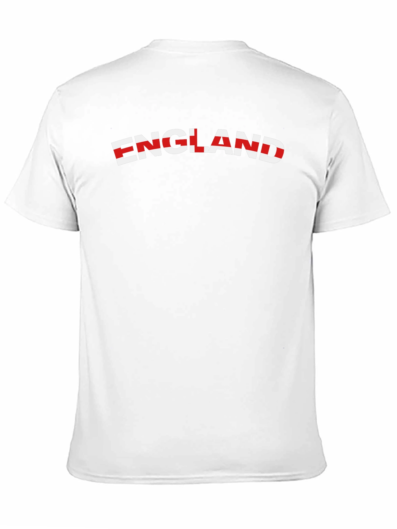England Flag Graphic Tee - Black Cotton T-Shirt