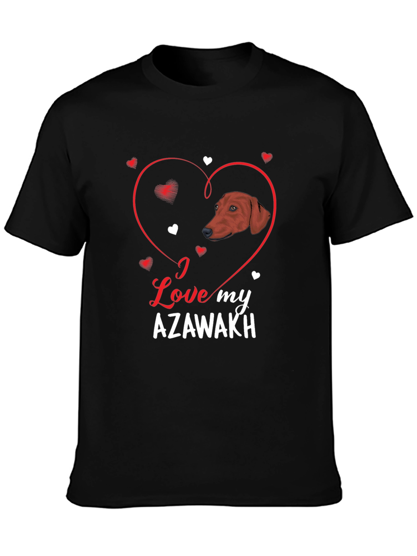 I Love My Azawakh Dog Heart T-Shirt