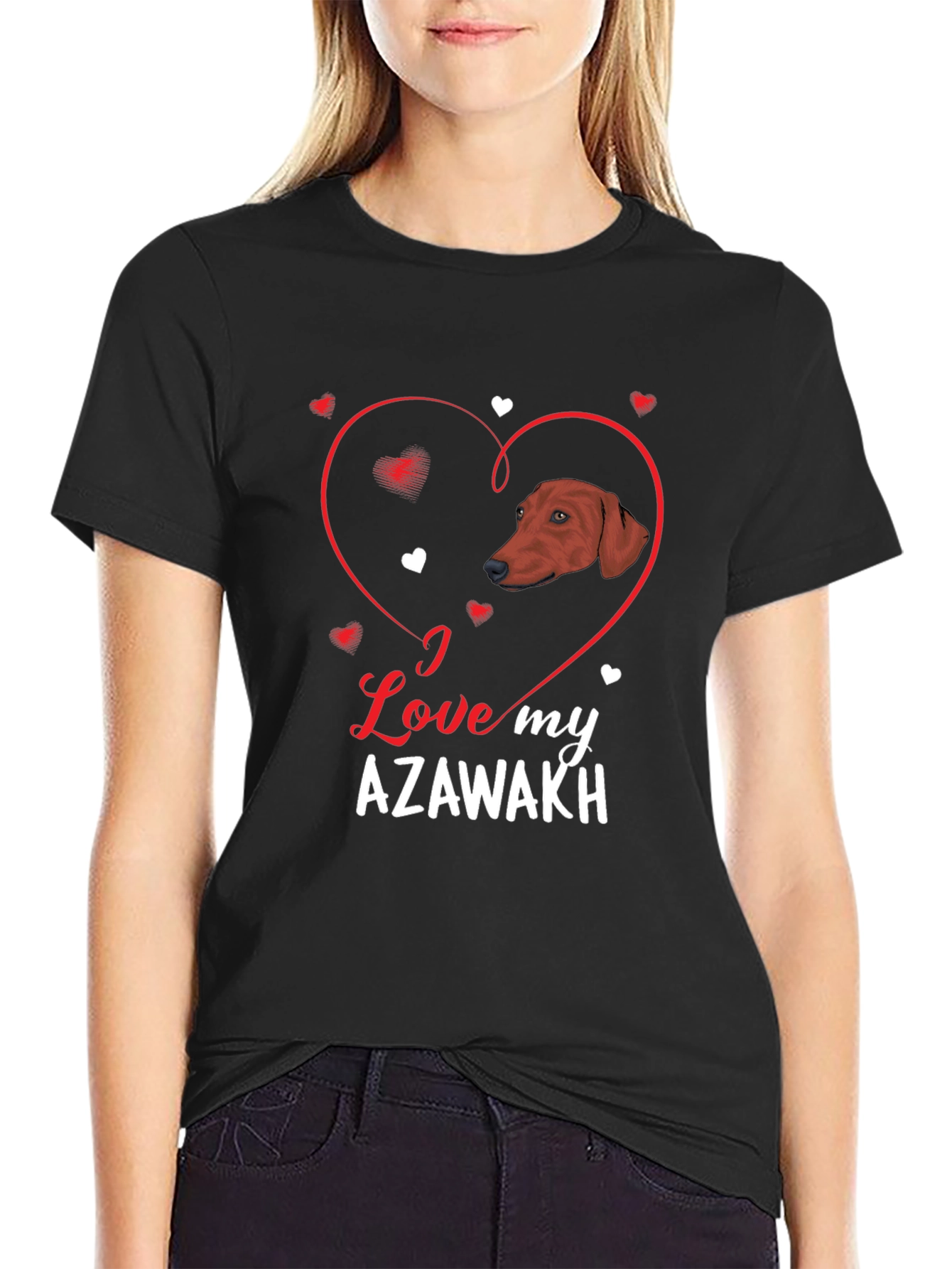 I Love My Azawakh Dog Heart T-Shirt