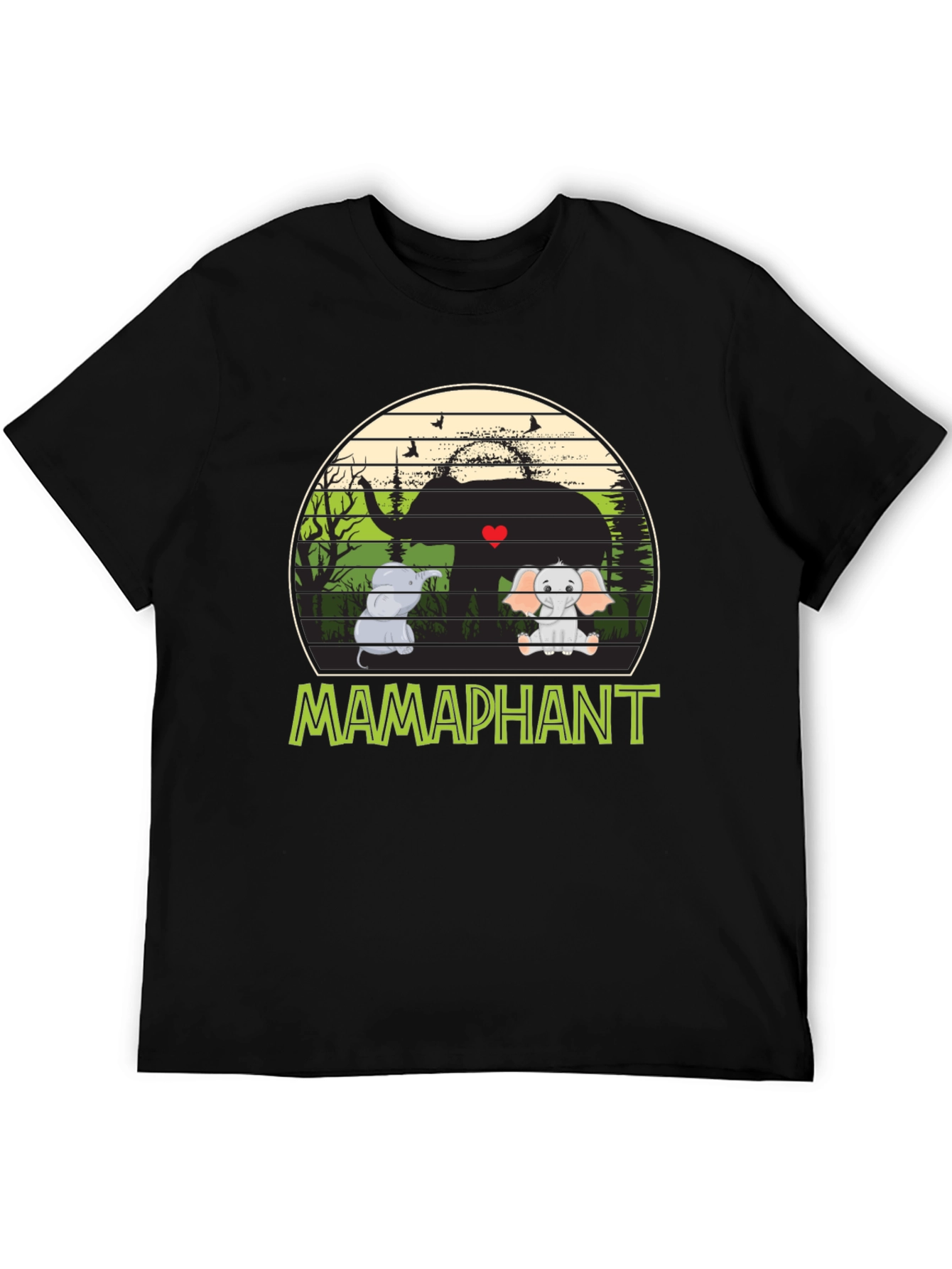 Mamaphant Black T-Shirt