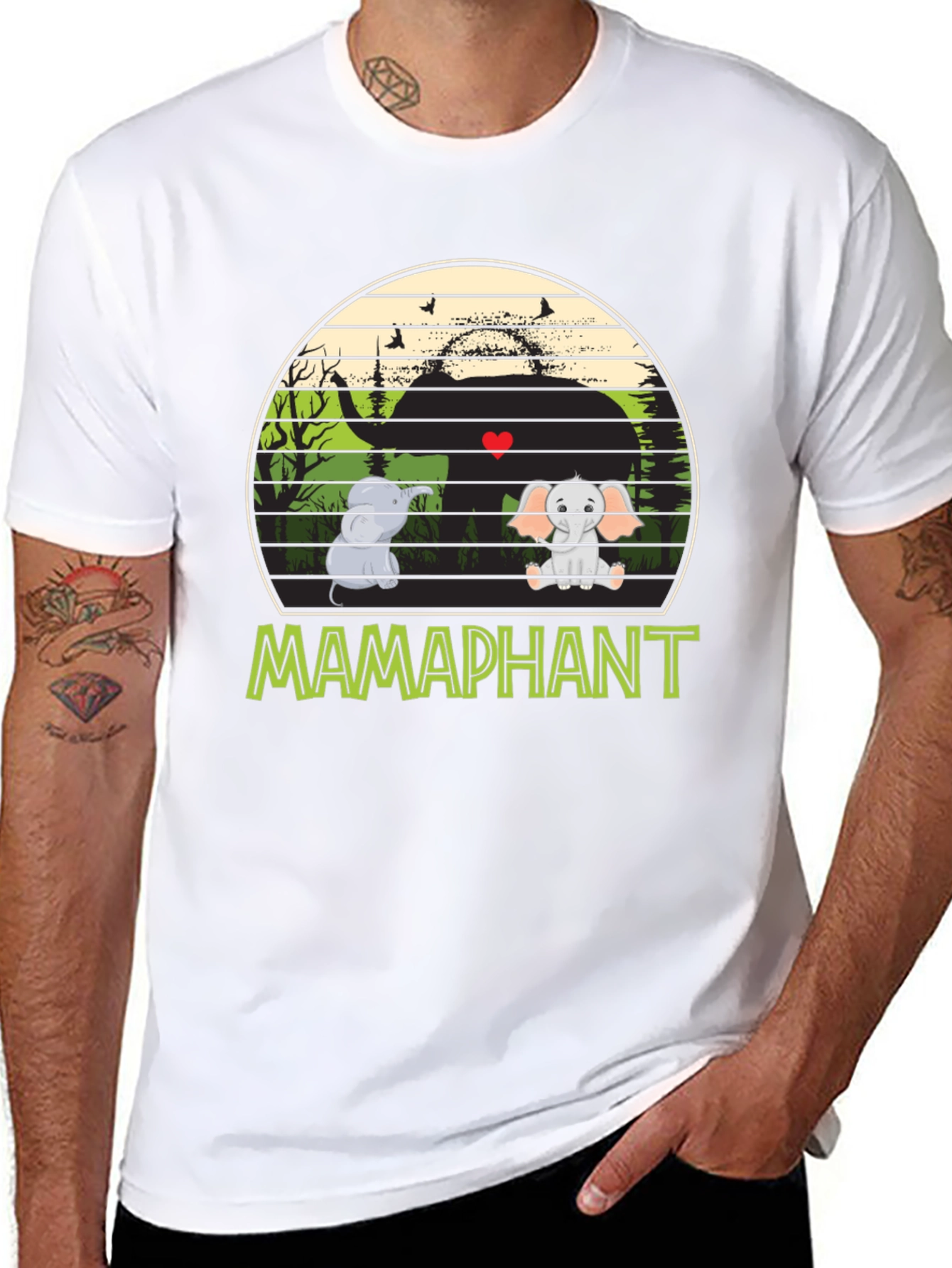Mamaphant Black T-Shirt