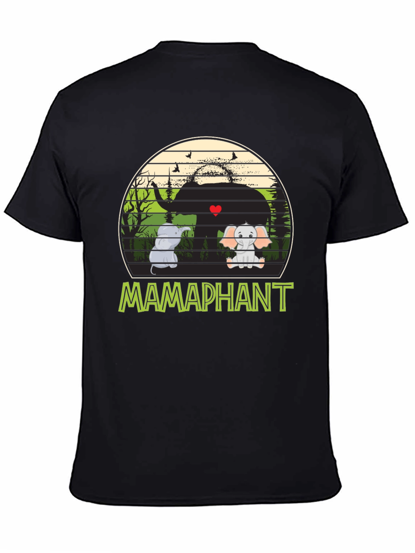 Mamaphant Black T-Shirt