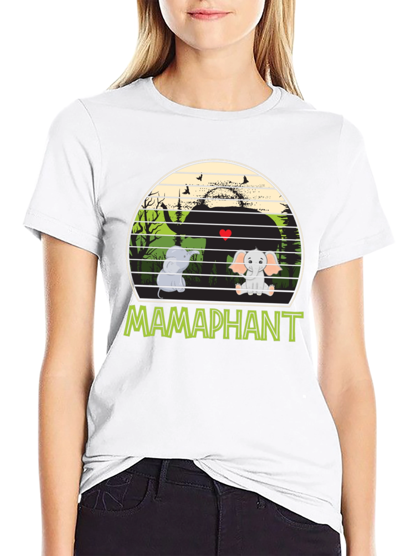 Mamaphant Black T-Shirt
