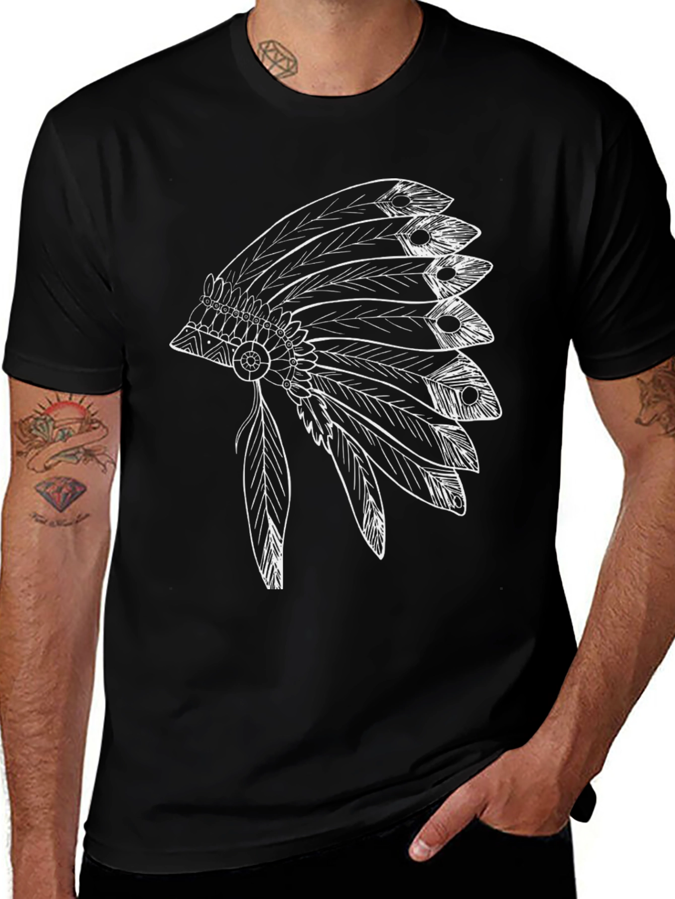 Native American Headdress T-Shirt
